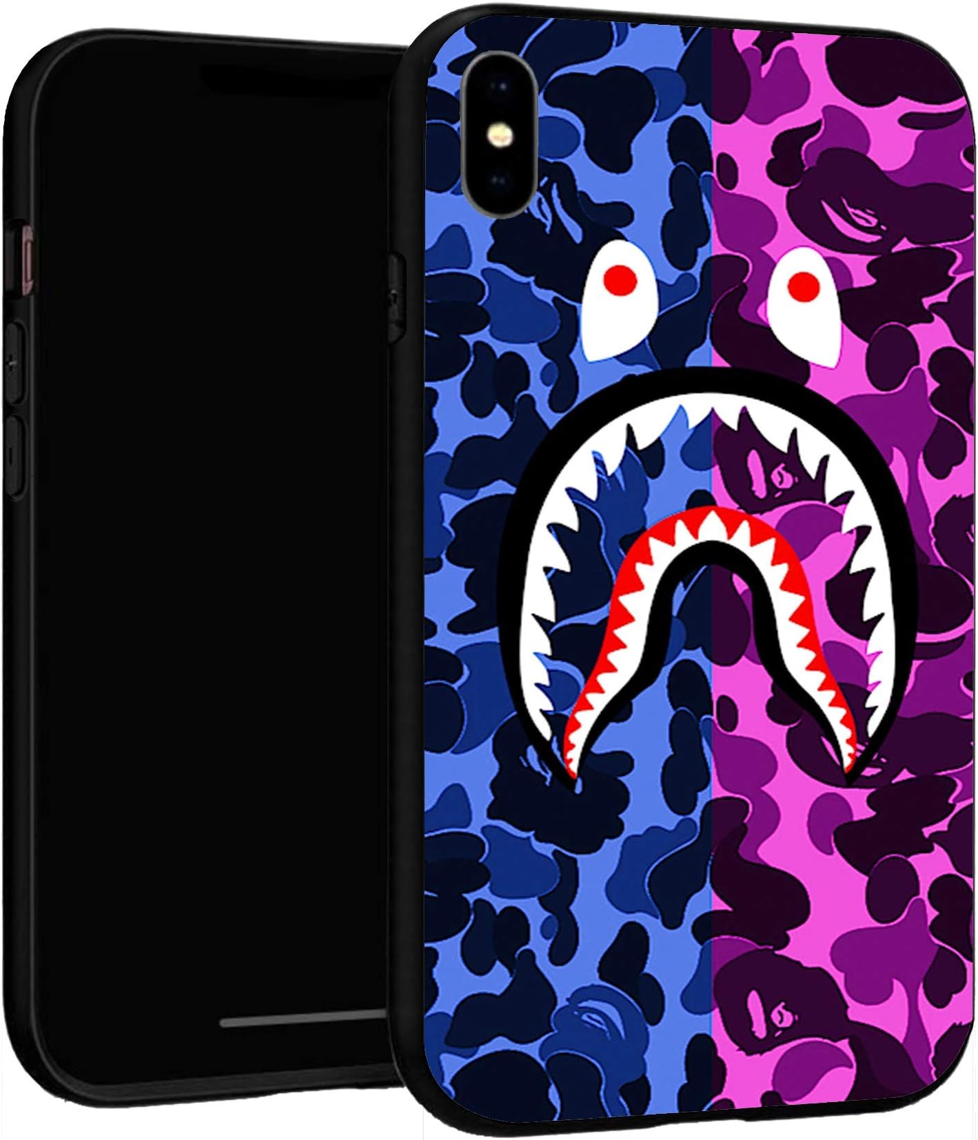 iPhone XR Case Non-Skid Cover Case (Bape-Shark-7)