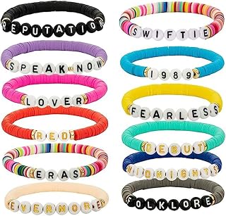 Speak Now Eras Bracelets Set 1989 Reputation Lover Fearless Anti Hero Folklore Bracelets