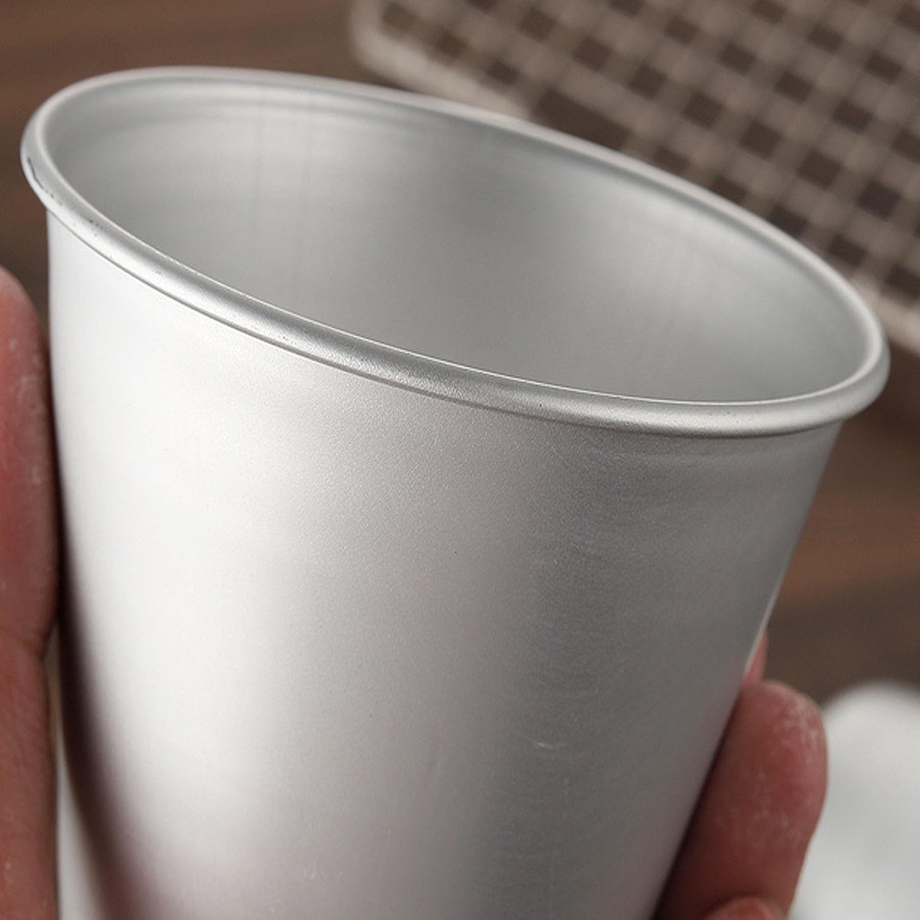 QJFCare 6er Set Popover-Formen – Aluminium, 7,6 X 5,6 Cm | Für Muffins, Brownies, Pudding & Mehr