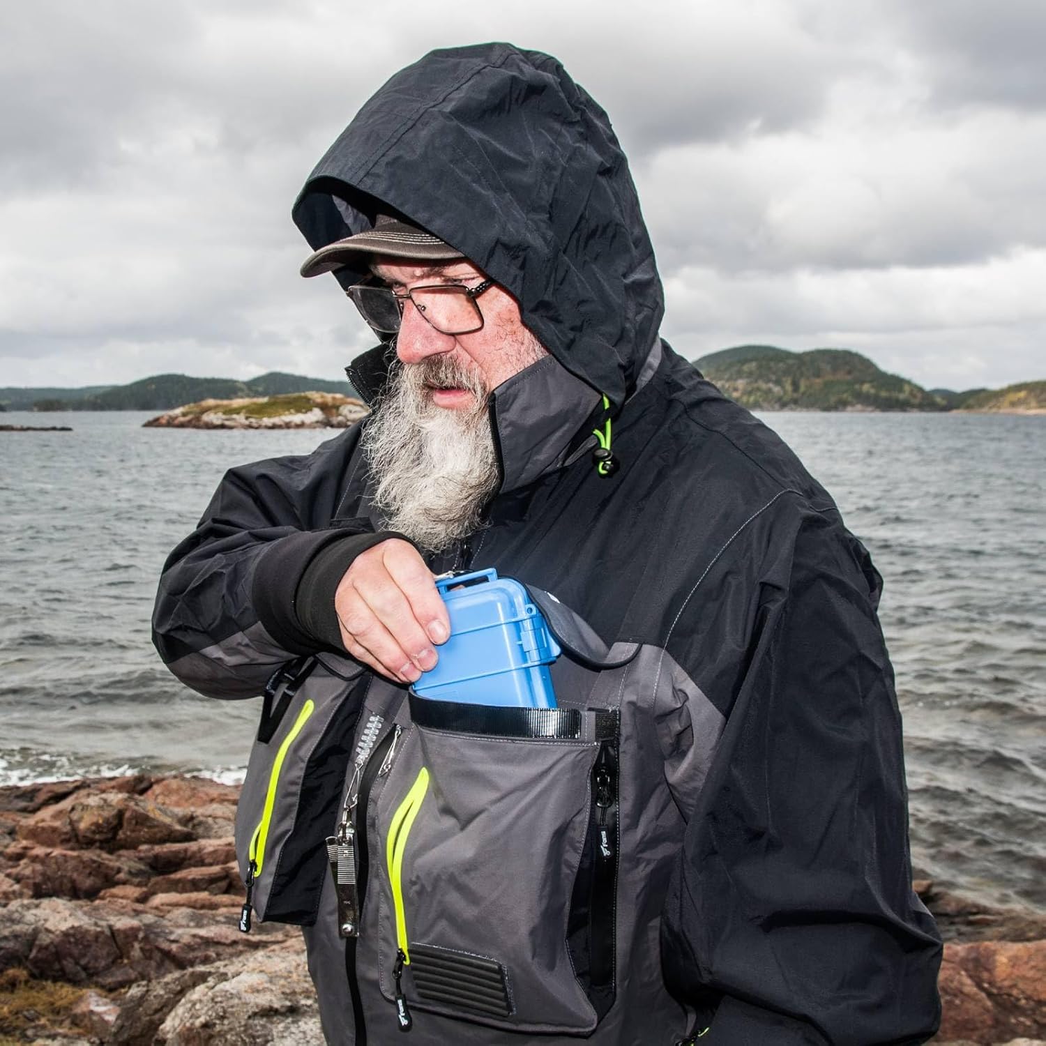 8 Fans Fishing Wading Jackets Breathable Waterproof Fishing Rain Jackets for Men&Women - Image 3