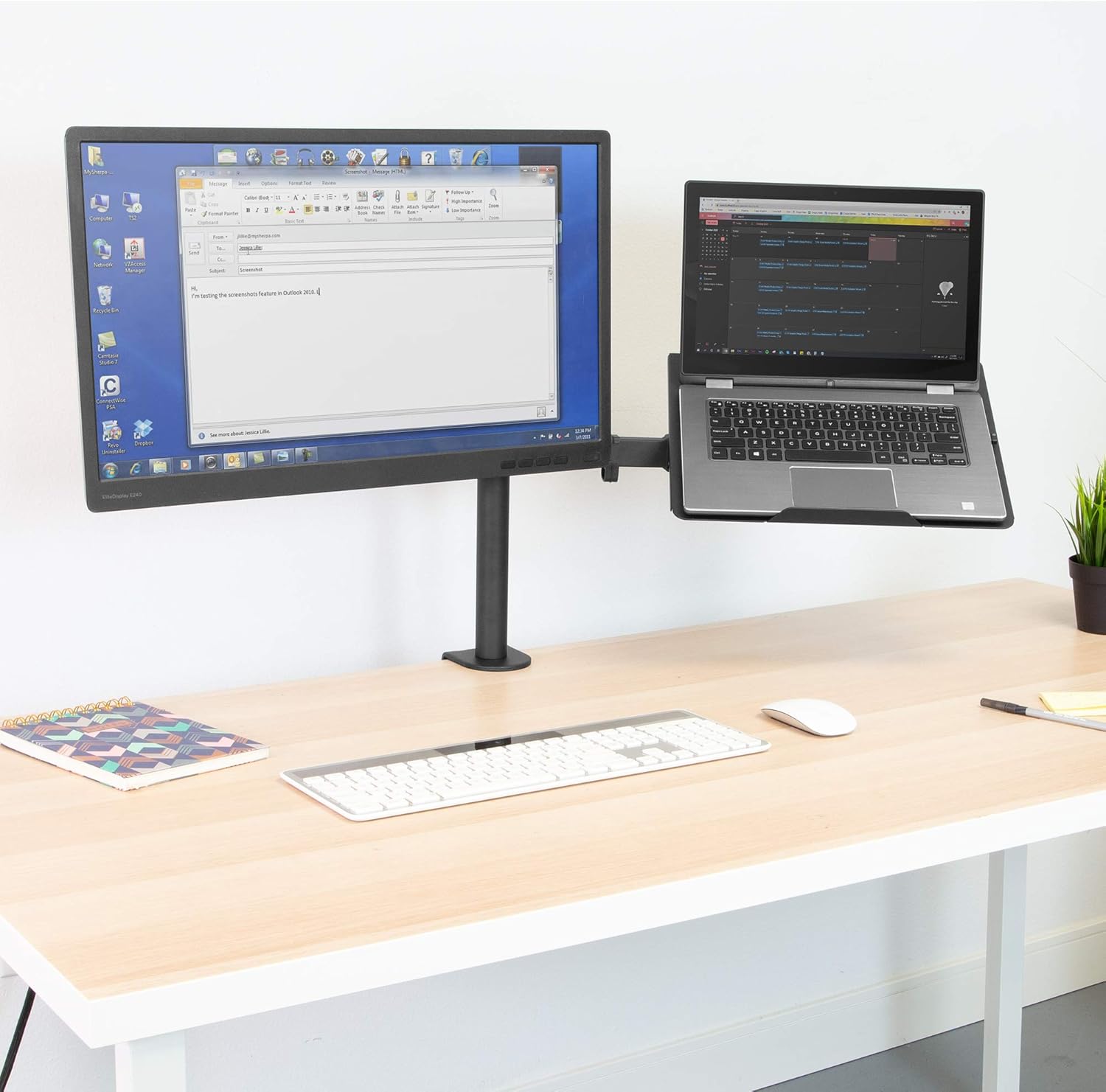 Onе-Dау Sаlе: Uр tо 80% оƒƒ Mount-It! Laptop and Monitor Desk Mount | Fully Adjustable Laptop Mount | VESA Monitor Arm Stand | Desk Pole Mount Extension for Monitors and Laptops