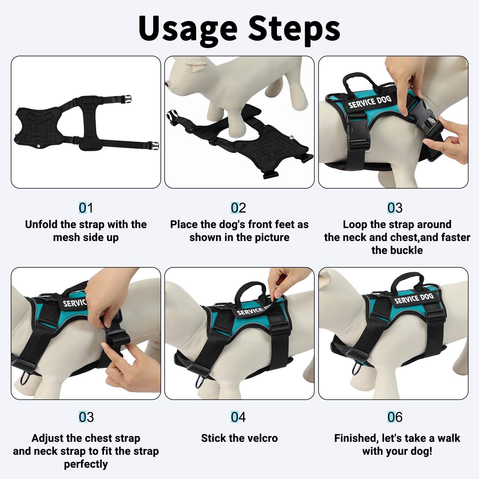 Belababy Dog Harness Small Medium Large - Image 3