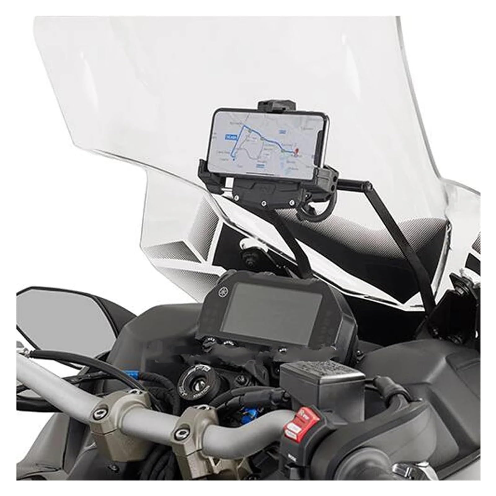 Per NIKEN 900 2019 Moto Parabrezza Supporto Del Basamento Del Telefono Mobile Del Telefono Mobile Piastra Di Navigazione GPS Staffa Gps Kit Staffa Navigazione Moto(12mm)