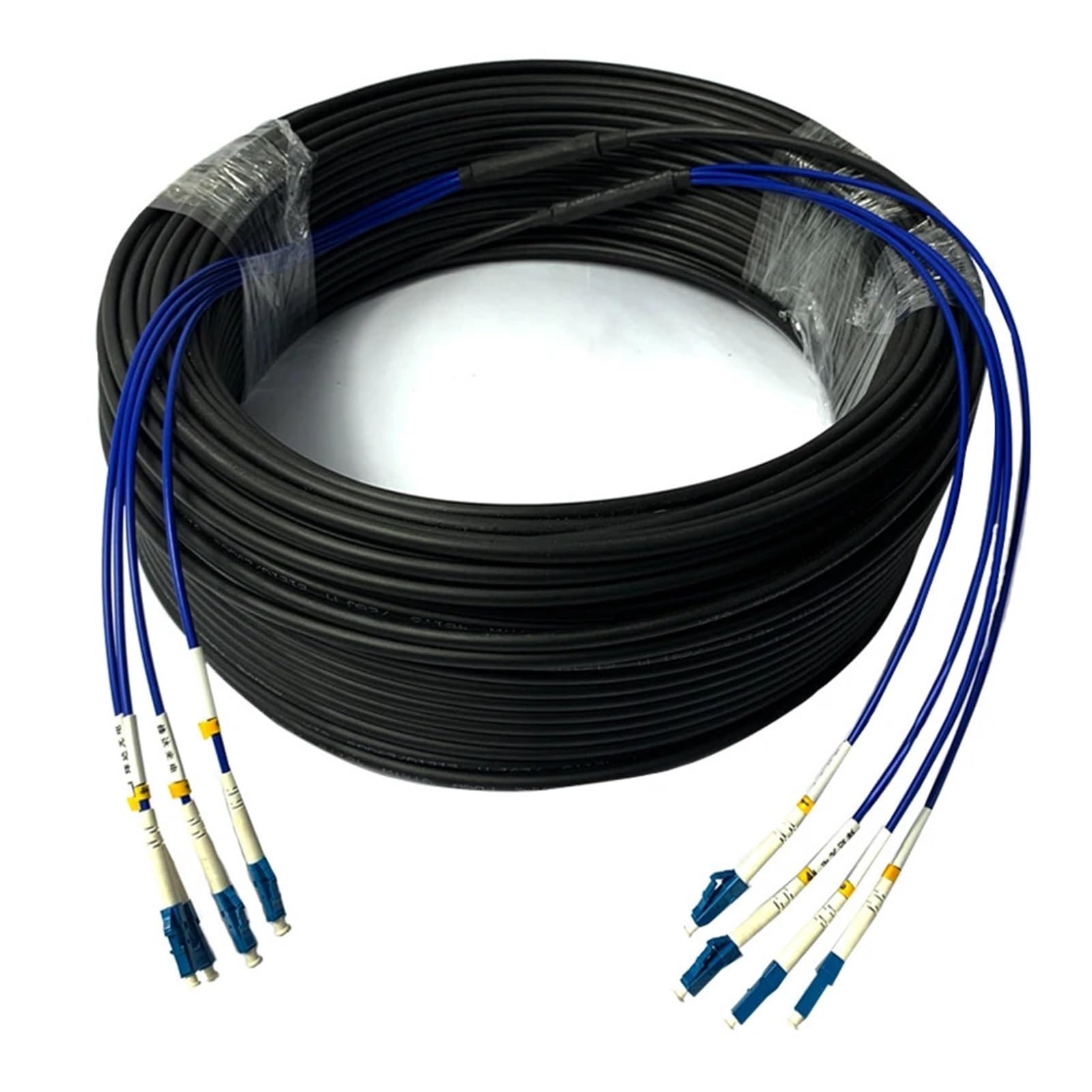 Gepanzertes optisches Kabel für den Außenbereich, Multi-Modus, 2-adrig, 4-adrig, 6-adrig, 8-adrig, 12-adrig, SC/FC/LC/ST Optischer Jumper (8-adrig, 8LC-8LC)