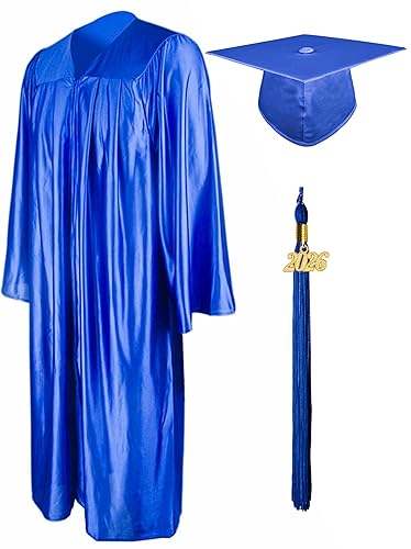 GraduationMall Shiny Graduation Cap and Gown with 2026 Tassel for