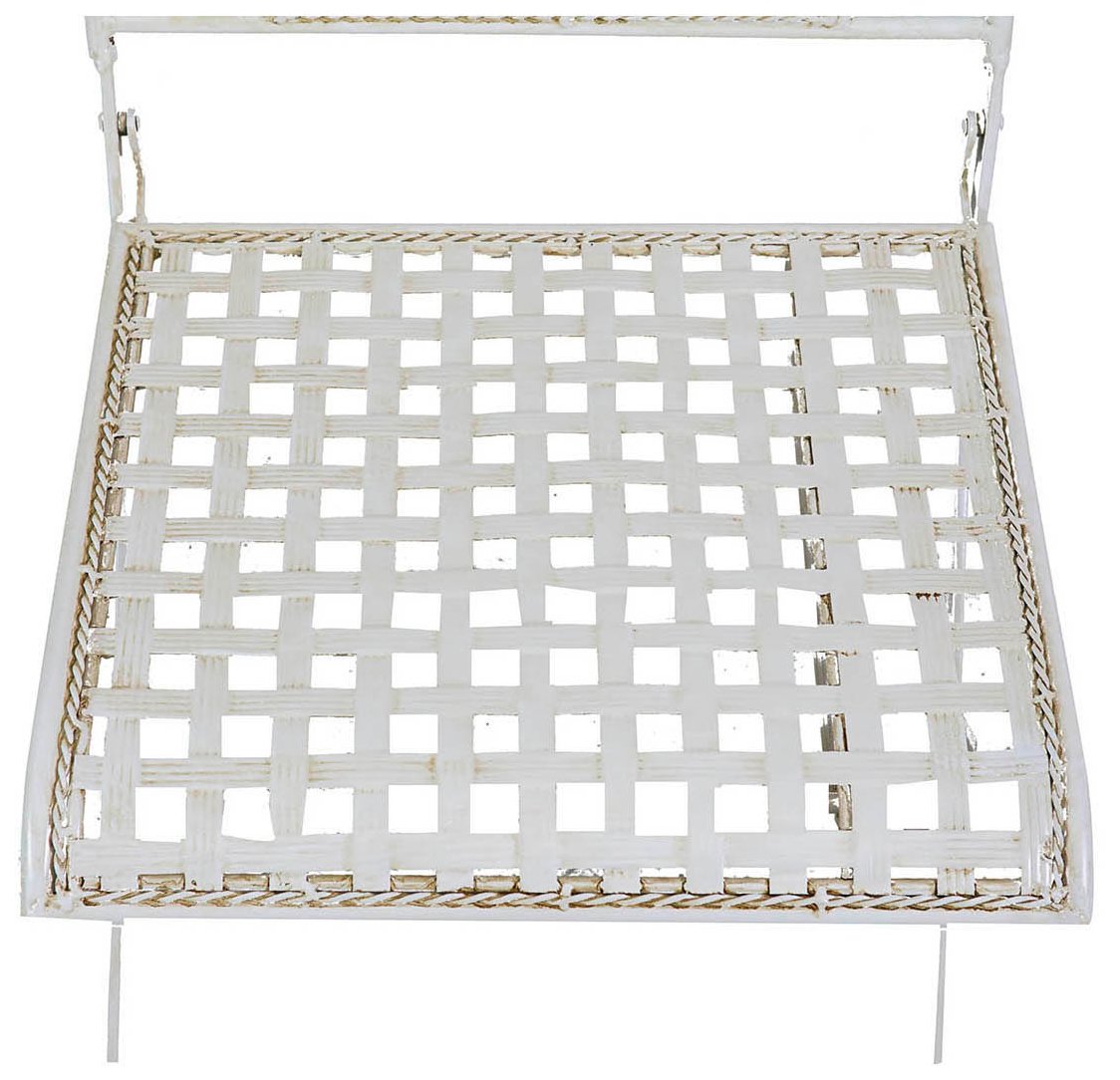 Biscottini Sedie da Giardino in Ferro Battuto L49,5xPR41,5xH96,5 - Sedie da Esterno Vintage - Arredo Giardino e Terrazzo - Sedia Ferro Battuto Rustica