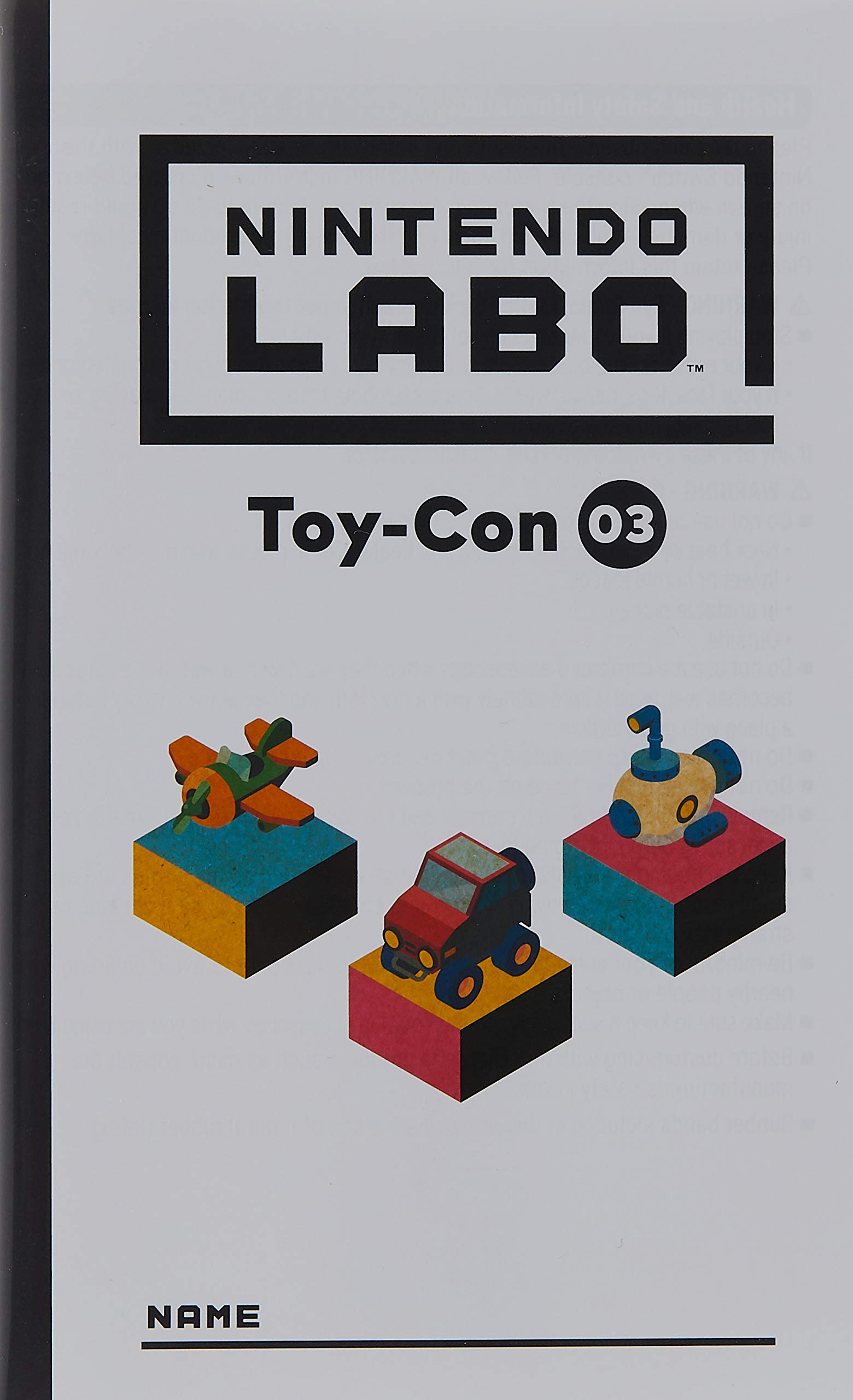 NINTENDO Labo: Toy-Con 03 Vehicle Kit, Nintendo Switch : Amazon.sg