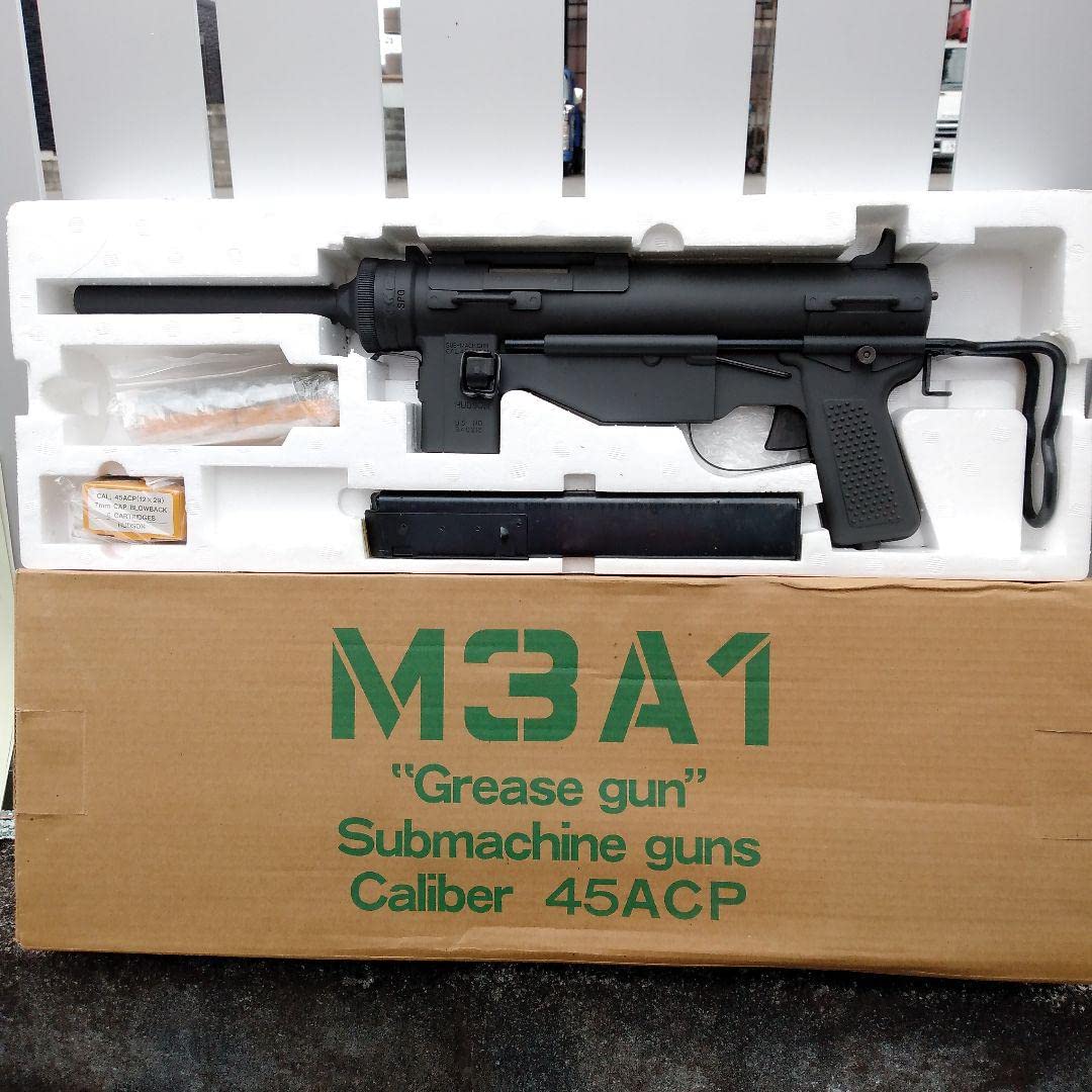 Amazon.co.jp: M3A1 グリースガン HW .45ACP ブローバック モデル 