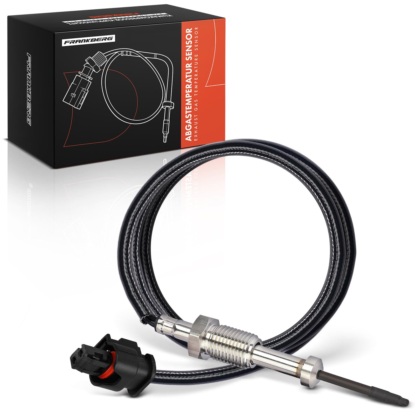 Frankberg Sensore temperatura gas di scarico 2-Poli Compatibile con Serie 1 F20 Serie 1 F21 2 Coupé F22 F87 3 Gran Turismo F34 Serie 3 E90 Serie 3 F30 F80 Serie 3 Touring F31 Replace# 13628509963