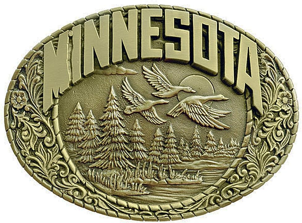 Indiana Metal Craft Men's Minnesota Wildlife Belt Buckle