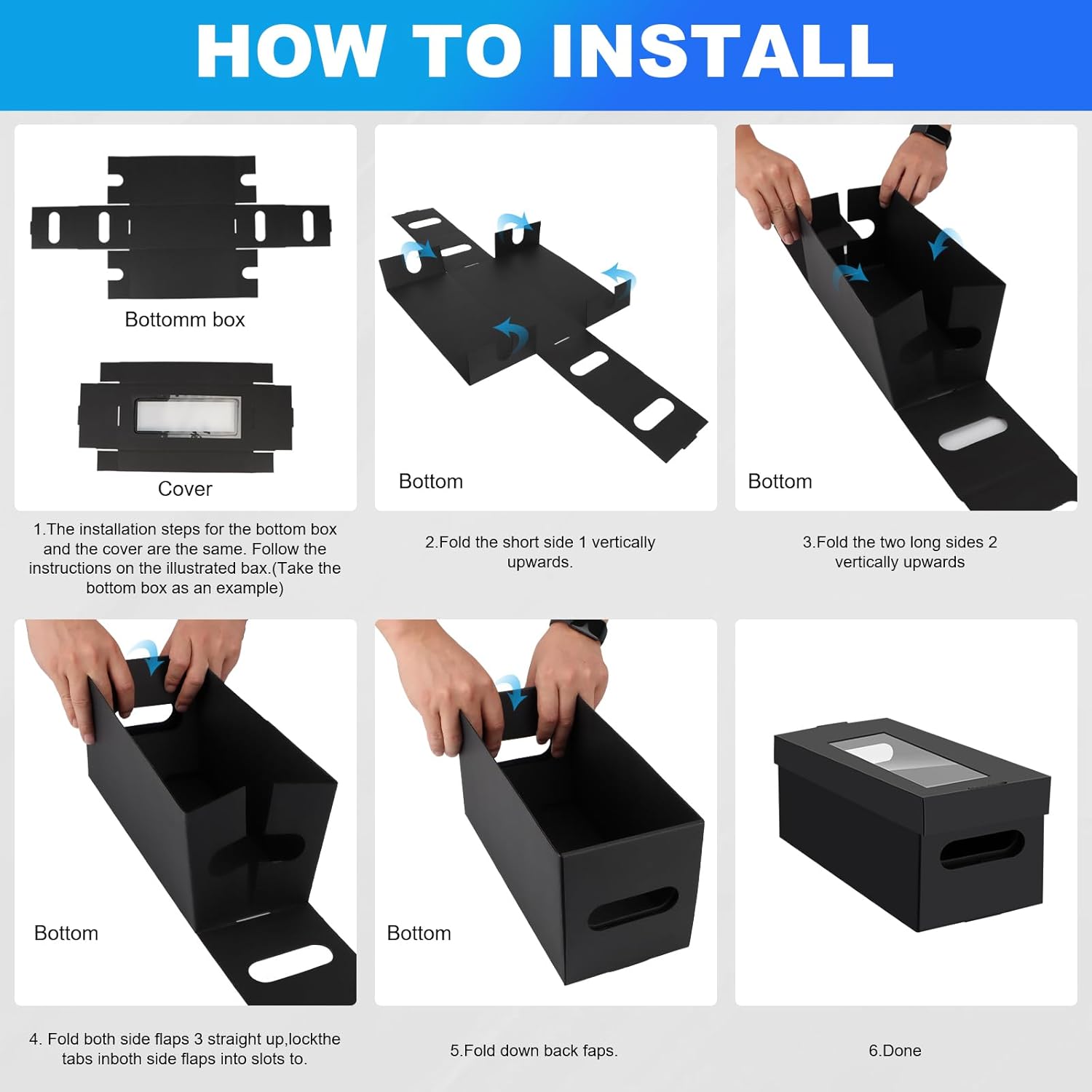 AOBOPLE CD Storage Boxes,4 Pack Cardboard CD Case Storage,CD Case Holder with Lid,Holds 30 CDs in Full Jewel Cases, 60 CDs in Slim Cases, and 165 Discs in CD Sleeves