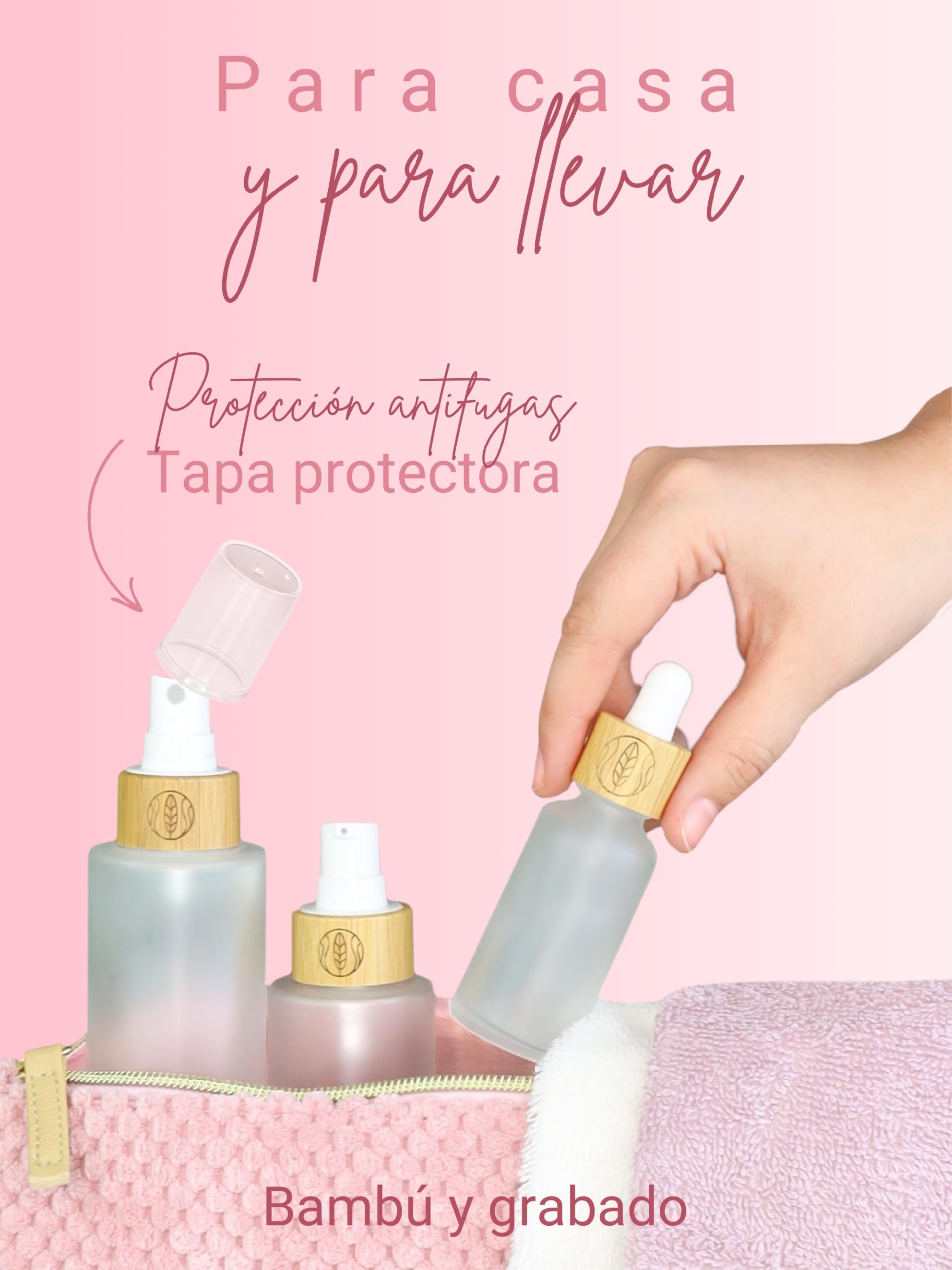Wachsmann | Tarro de cristal de alta calidad con tapa de bambú | Para la cosmética natural sostenible DIY | Con embalaje de regalo | Recipiente de viaje para ungüentos y lociones