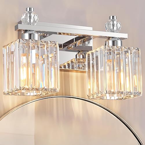 Miniatura 24 de Luces de tocador 4-Luces Modernas de Cristal para Tocador Luz de Baño Dorada Accesorios de Iluminación de Tocador sobre Espejo Lámparas de Tocador