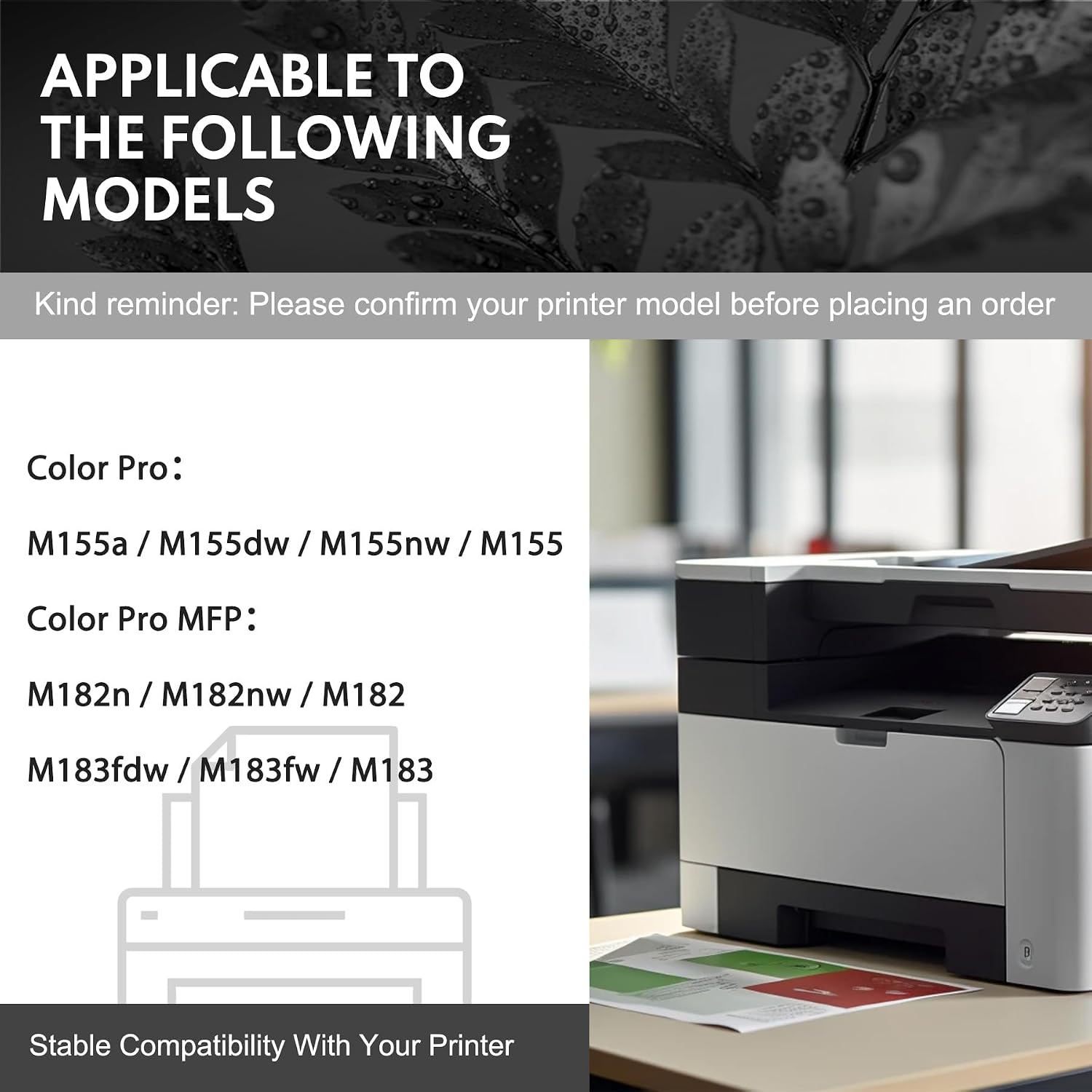 215A Toner Cartridge 4 Pack (with Chip) Replacement for HP 215A W2310A W2311A W2312A W2313A for Color Pro M155a M155nw MFP M182n M182nw M183fw Printer Ink