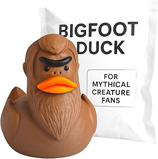 Bigfoot Duck Figurine - Sasquatch Rubber Duck for Car Ducking & Cruise Hiding - Cryptid Collectible - Funny Duck Gift for 4x4 Owners, Cruise Travelers & Mythical Creature Fans - 3D Printed in Canada