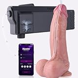 10.5” Squirting Realistic Thick Dildo, Huge Fat Dildo with APP Controlled Automatic Lube Launcher, Lubricant Applicator with Silicone Realistic Dildo with Suction Cup Base, Adult Sex Toys