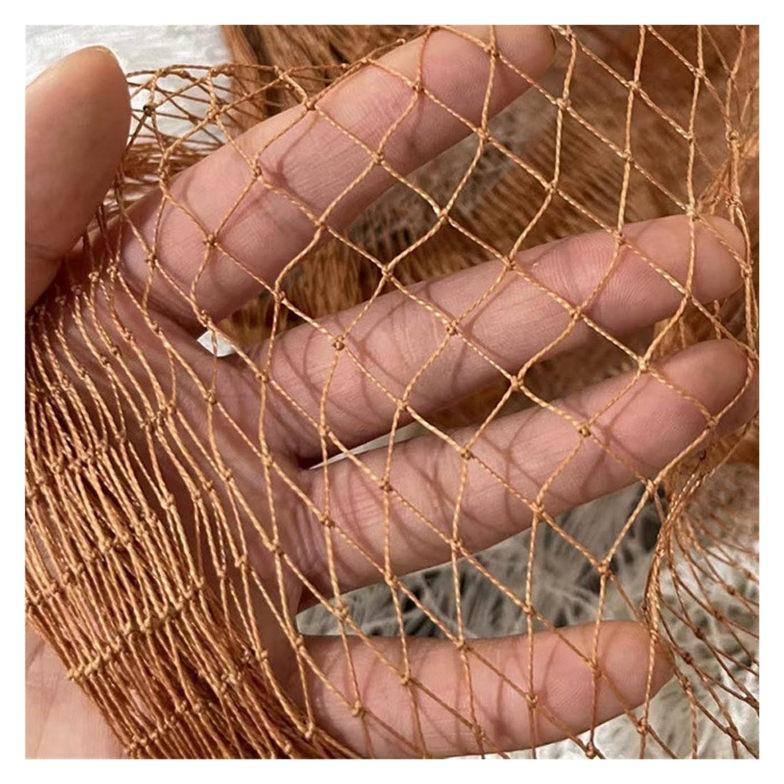 Nylonowa siatka przeciw ptakom Brązowa nylonowa do owoców ogrodowych i warzyw Ochronna 2 szt | 1.5cm Net Grid,Brown 2Mx5M