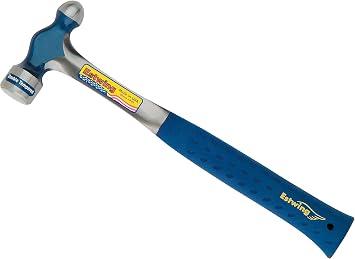 Estwing E3-24BP Ball Pein Hammer, Cushion Grip Steel Handle, 13 1/2 , Steel 24 oz. Head, Blue by Estwing