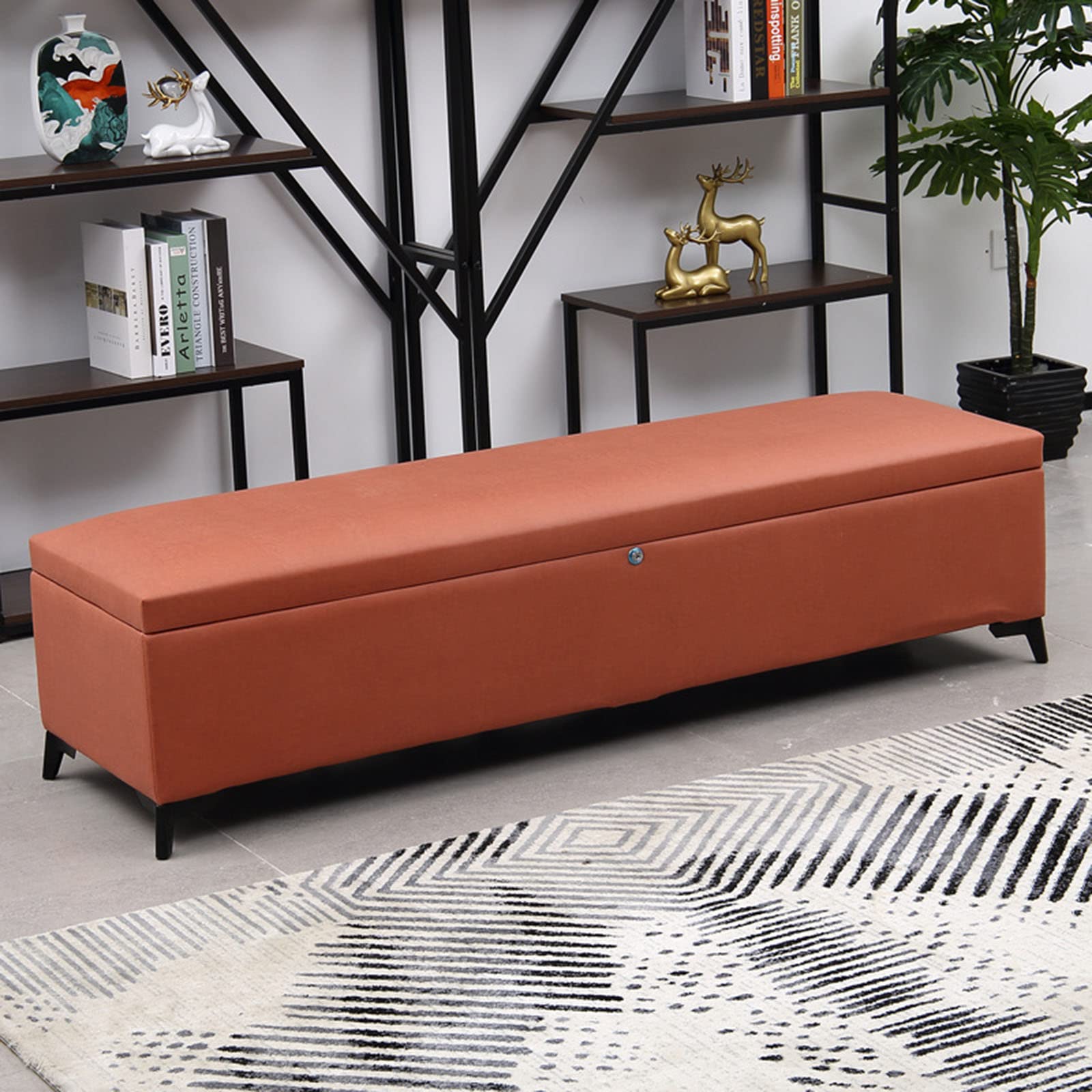 MYUYEE Hallway Storage Bench, Multipurpose Storage Bench Shoe, Shoe Cabinet Bench, With Cushioned Seat, For Living Room, Entryway, Bedroom(G-120 * 40 * 40)
