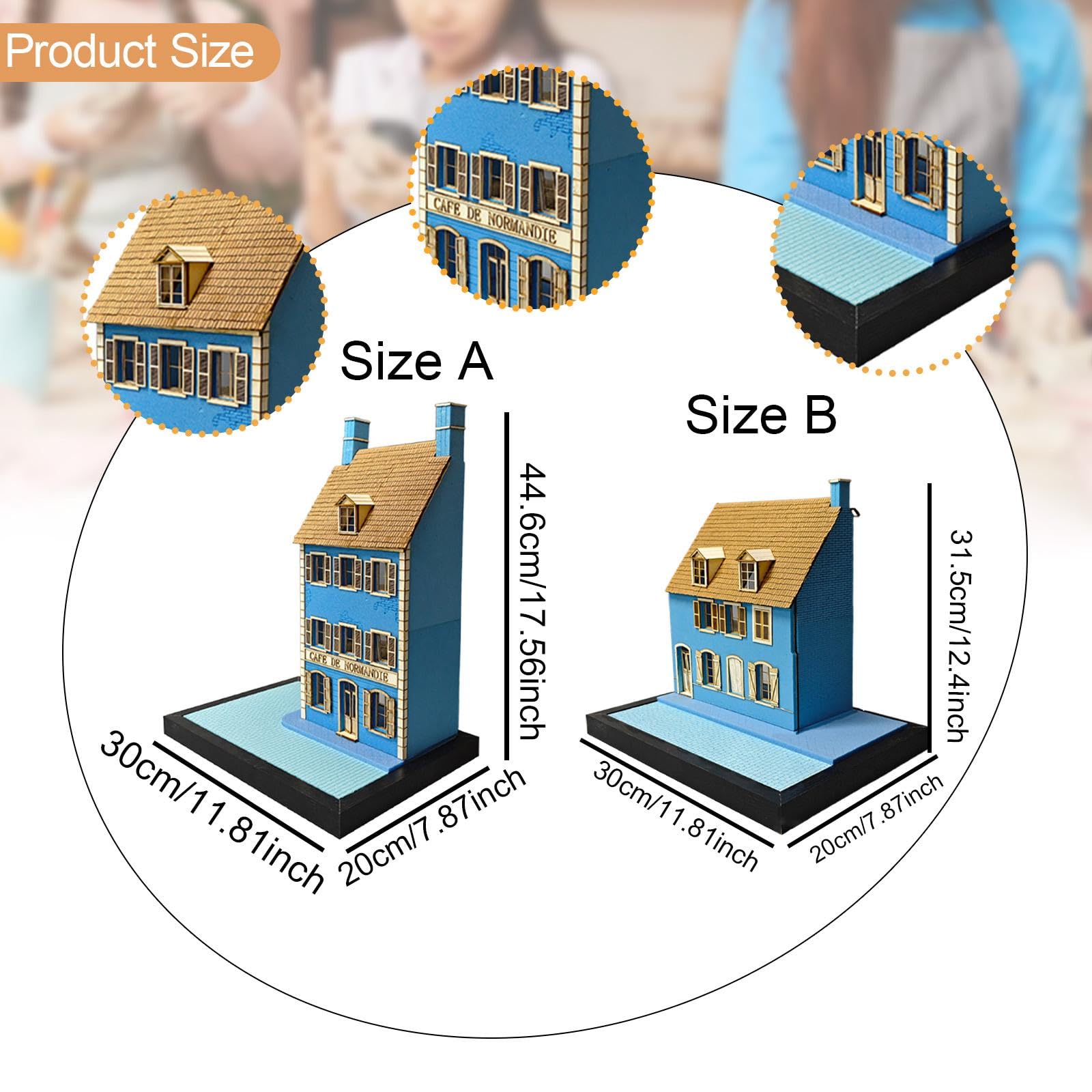 Modellino di Edificio in Ho 1/35 per Plastici Ferroviari E Paesaggi, 30cmx20cmx446cm