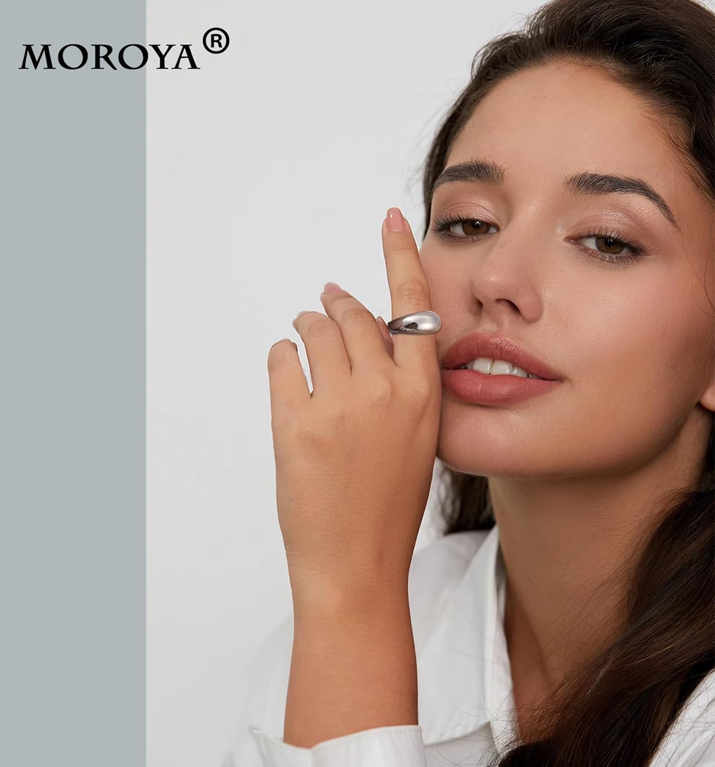 10PCS Gold Dome Chunky Rings for Women 18K Gold Plated Braided Twisted Round Signet Rings Adjustable Open Ring Band Statement Jewelry Size 7-9 - Image 3