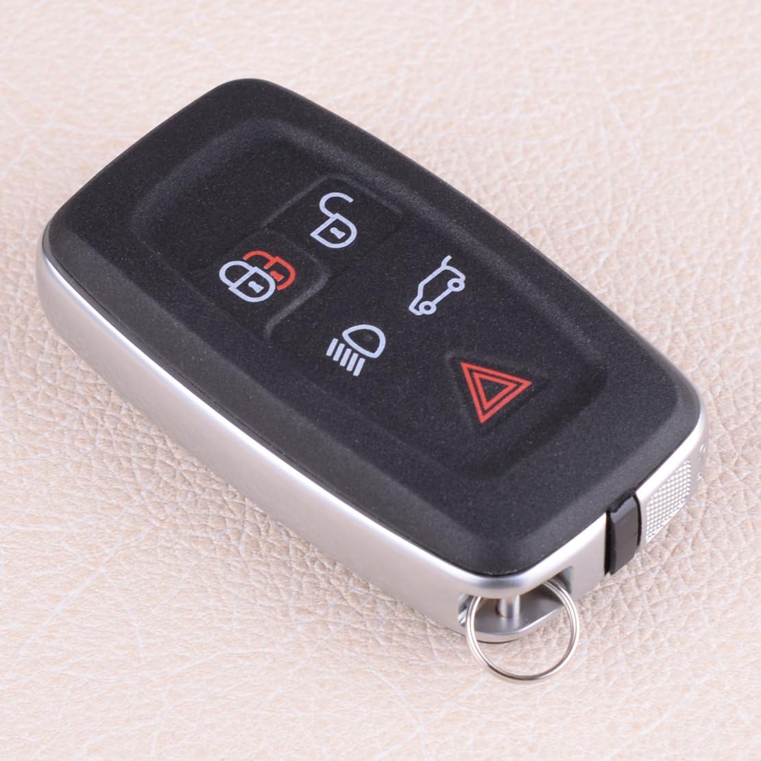 beler 5 Button Remote Key Shell Case Fob fit for Land Rover LR4 Range Rover Evoque/Sport