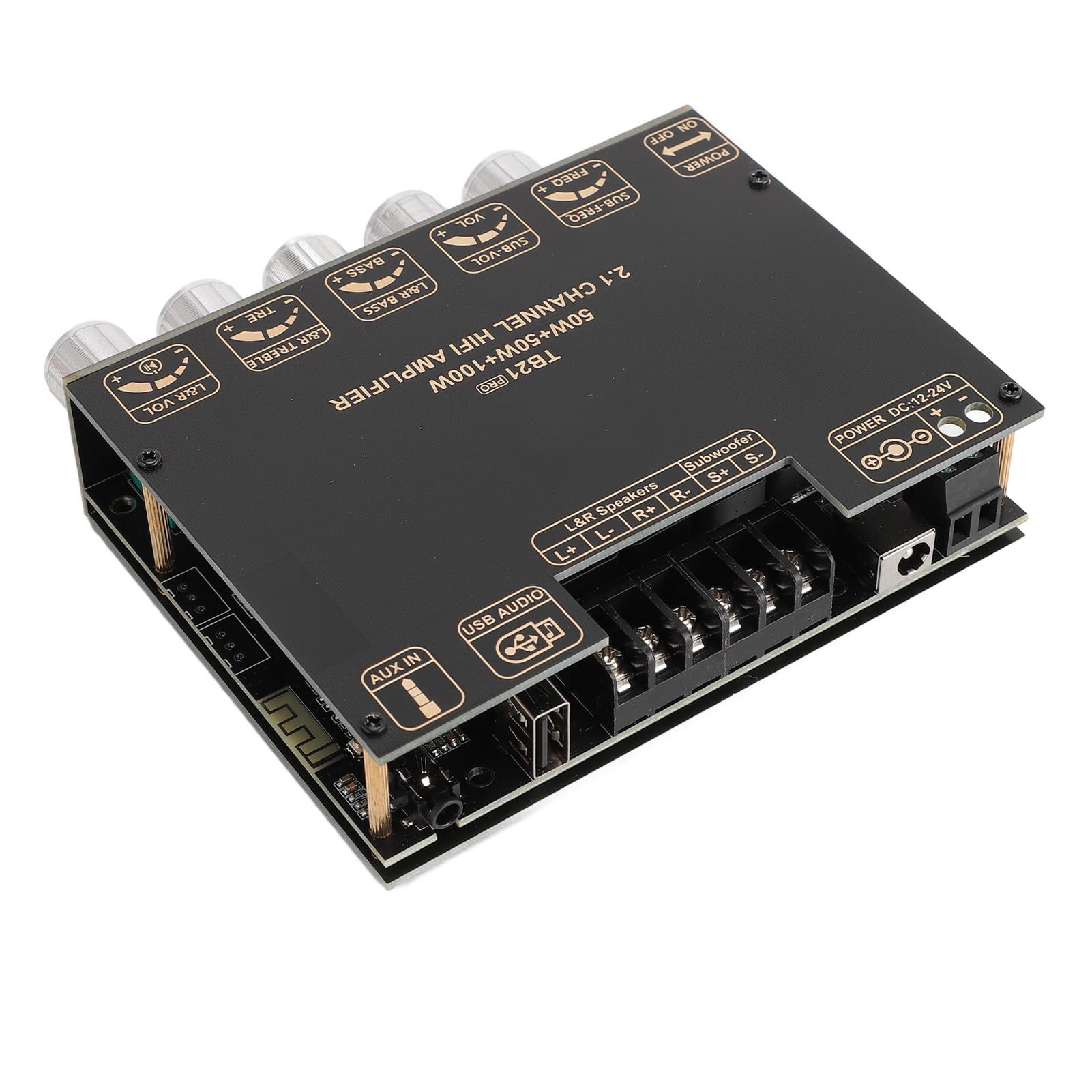 Denash Amplificatore Bluetooth Scheda 50W + 100W per Diffusori
