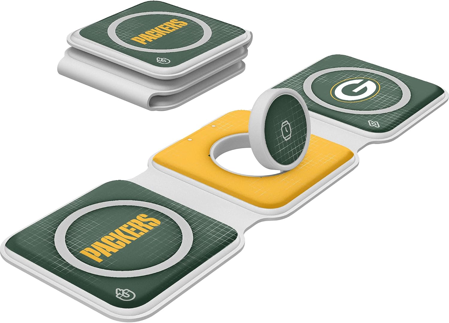 Keyscaper Green Bay Packers 3-in-1 Foldable Charger