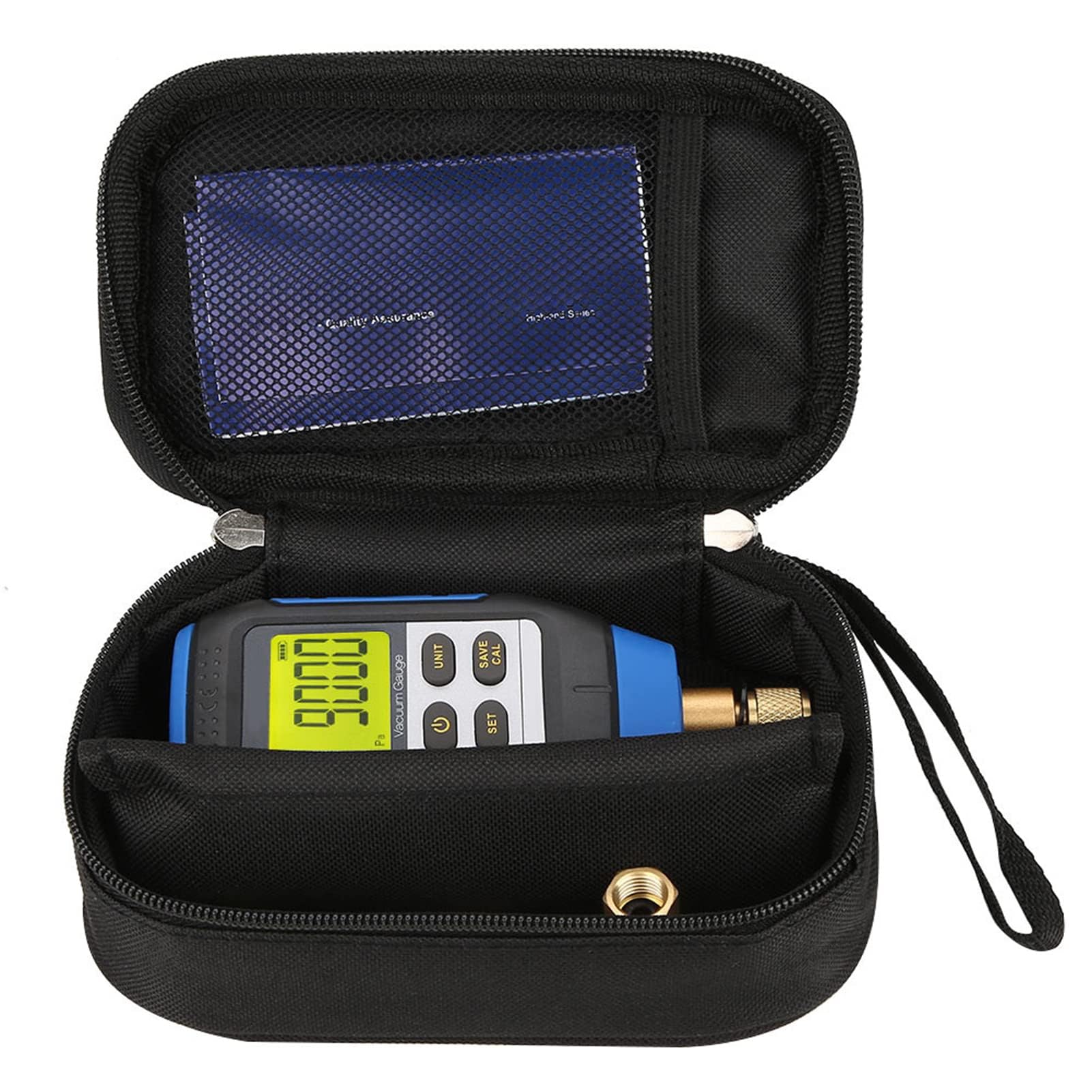 Digitales Vakuummessgerät, Hochpräzises Vakuummeter Tragbar Digital Vacuum Anzeige für Atmosphärische Umgebungen 0-50°C
