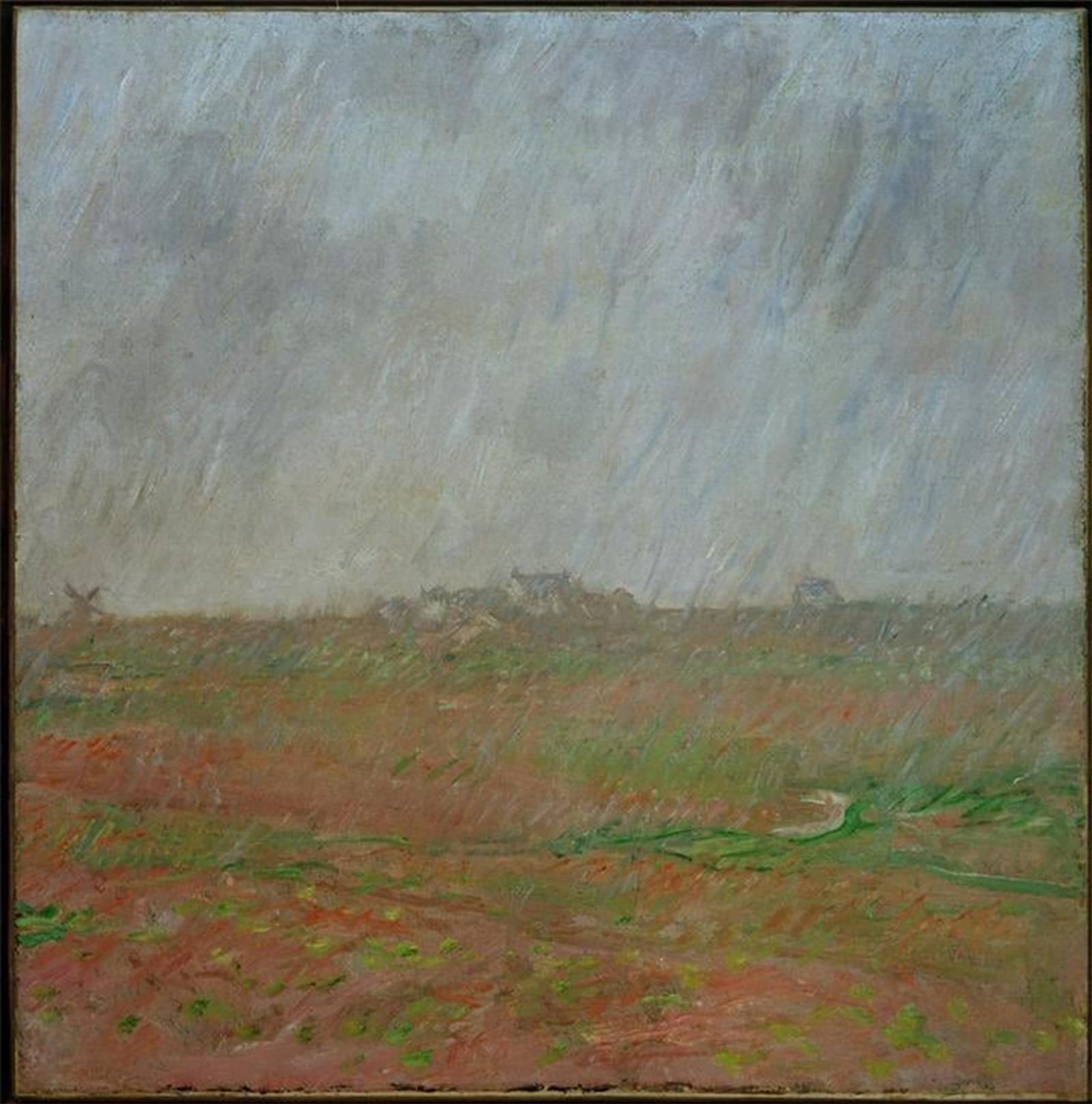 Cuadro de Monet Pluie À Ile en lienzo para decoración de paredes de 60x90cm 5