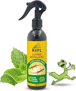 Sponsored Ad - Repl Lizard Repellent Spray (250ML) For Home | 100% Natural Pest Control Spray | Made Of Peppermint & Eucalyptus Oil | Lizard Spray | Permanent Solution For Lizards | Not Lizard Killer | PK Of 1