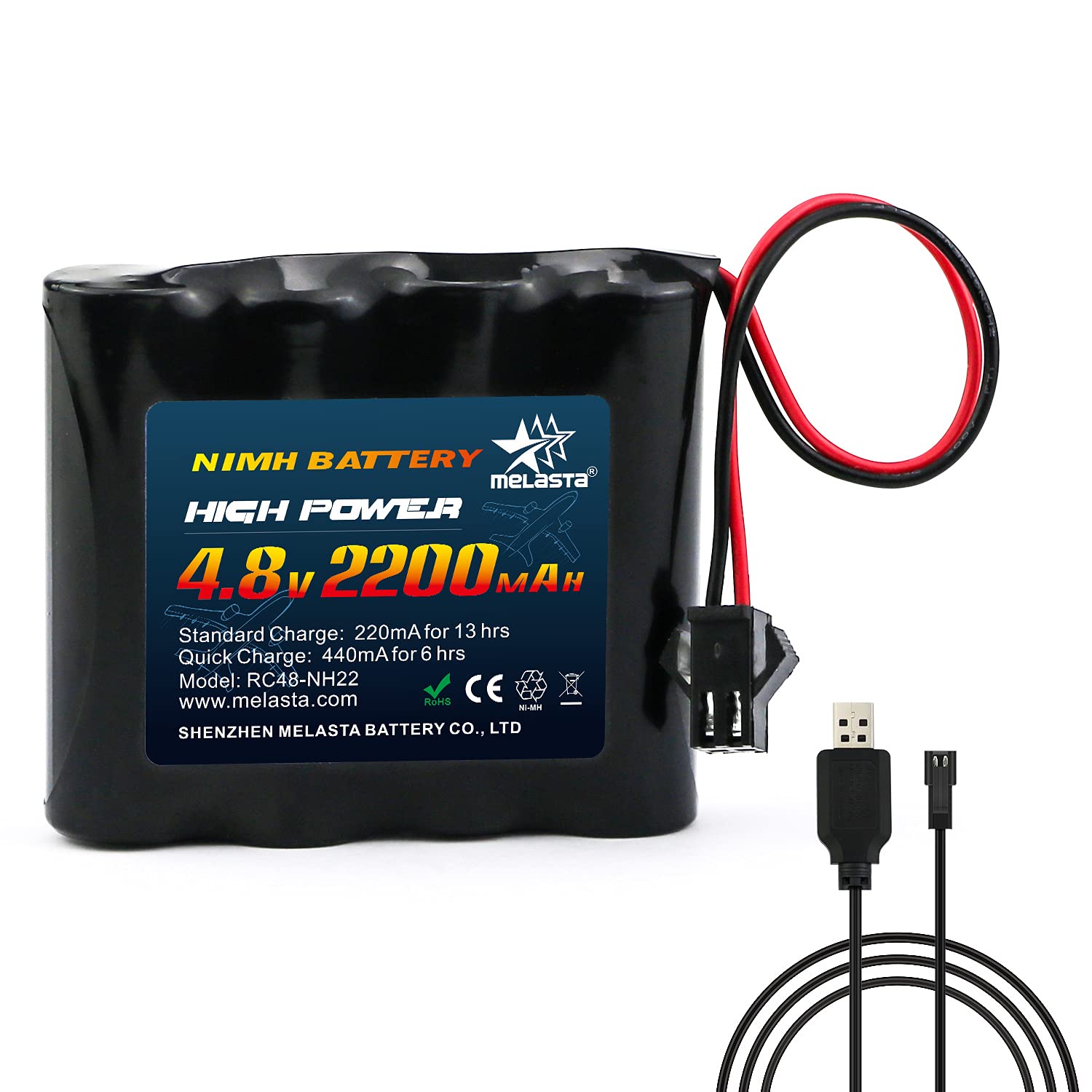 Amazon.co.jp: Melasta ラジコン ニッケル水素バッテリー 4.8V Ni-MH