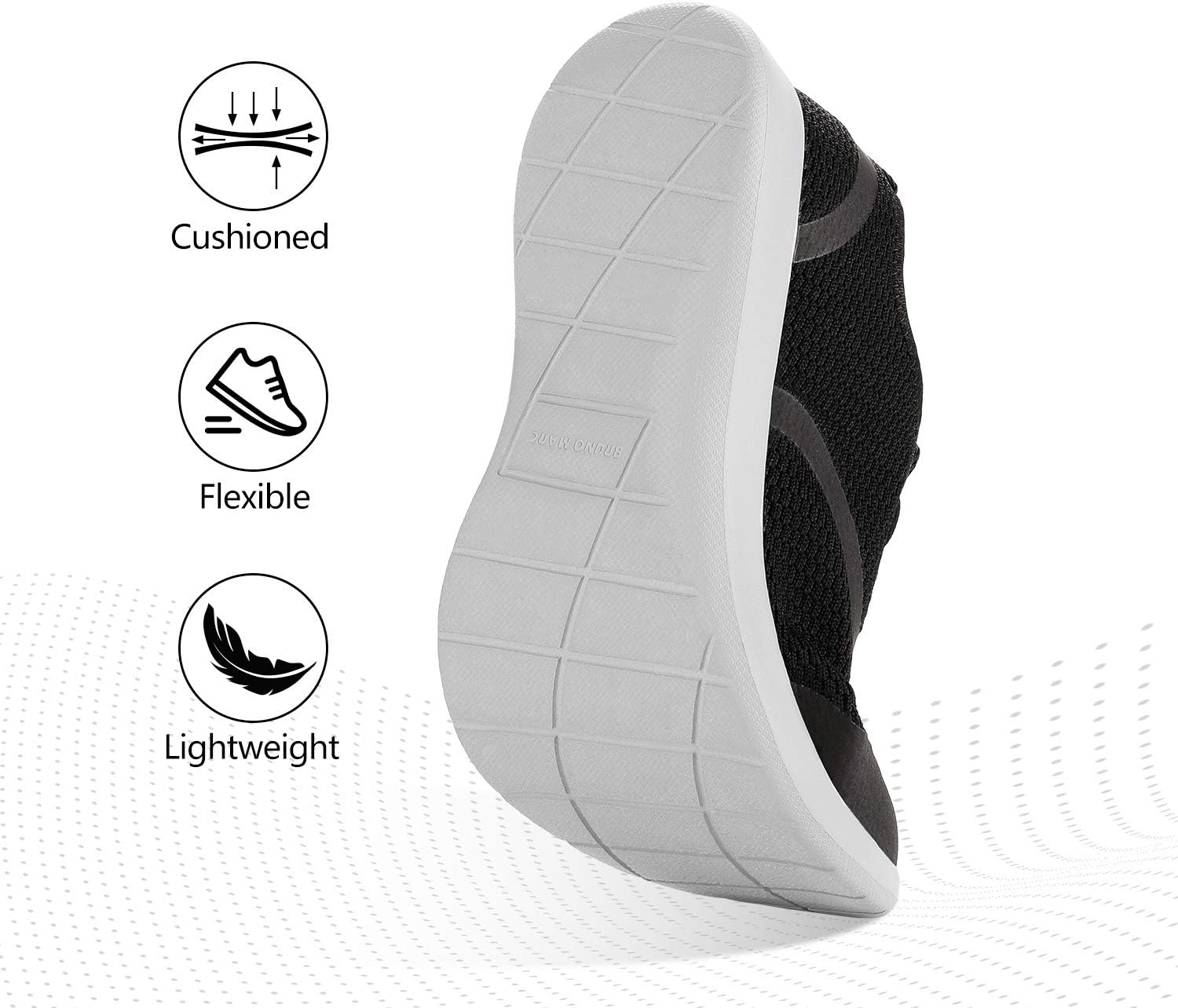 Bruno Marc Mens Mesh Sneakers Lightweight Breathable Casual Versatile Tennis Running Athletic Shoes 12 1/Black