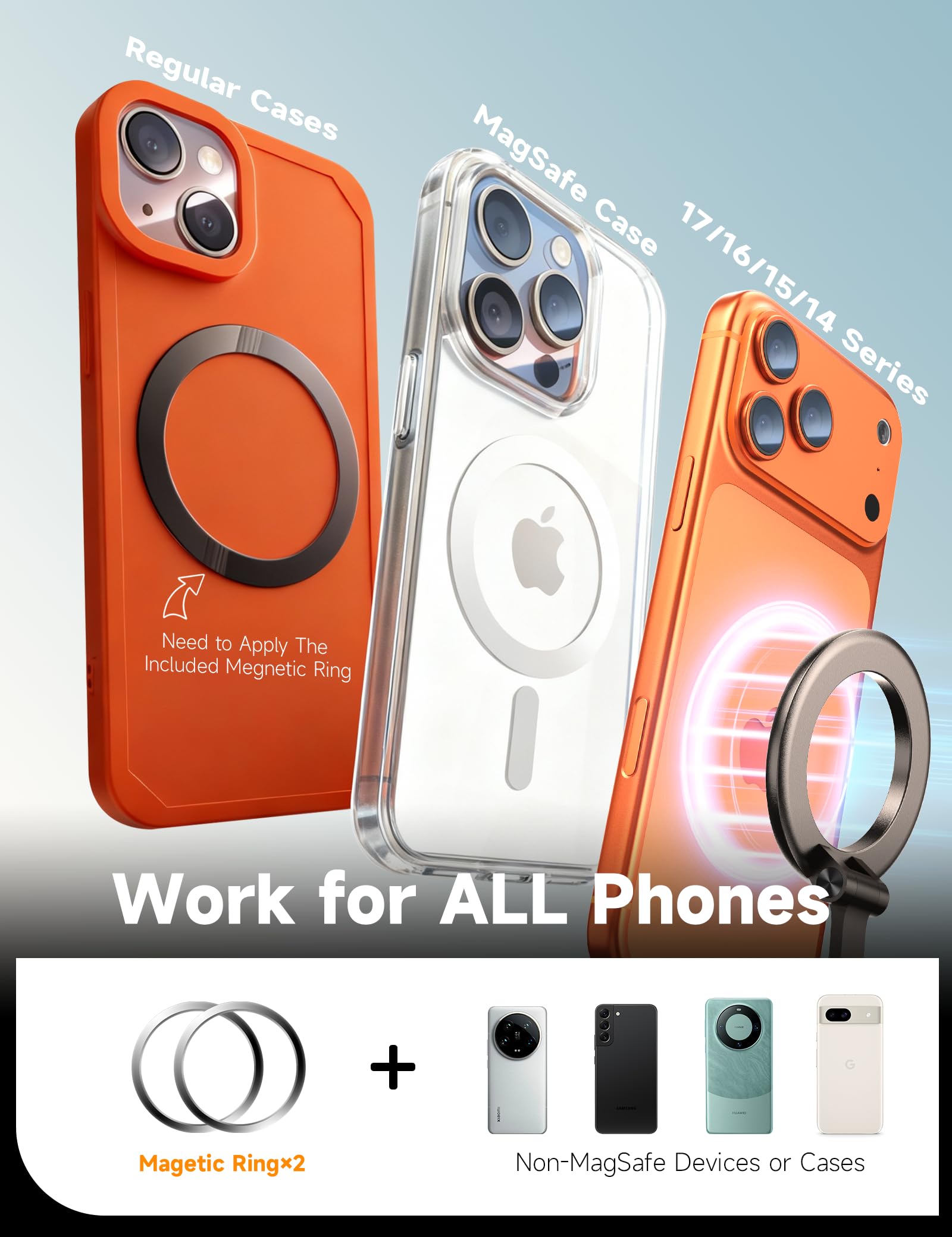 visnfa Próżniowe magnetyczne uchwyty na telefon do Twojego samochodu [105 + ssanie LBS i magnetyczne 3800 gf] regulowany 360° uchwyt samochodowy Magsafe do iPhone'a 17 16 15 14 13 12 Series i Android