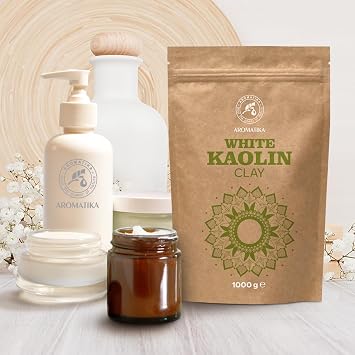 Kaolin White Clay Powder 1000g - Kaolin White Clay - Kaolin Clay - Cleansing for Face & Scalp & Body - Cosmetic Clay for Natural Face Mask Exfoliating - Hair Care with Kaolin