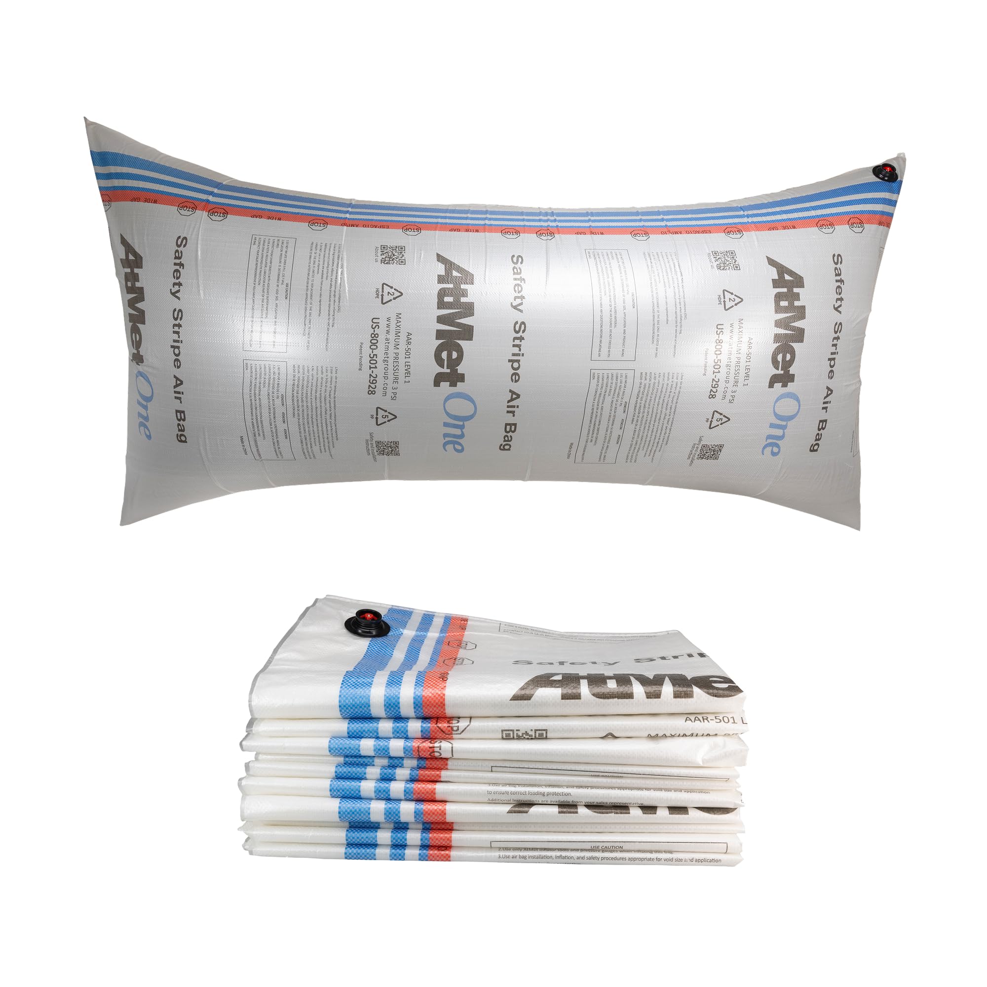 Dunnage Airbags 36" x 72", Pack of 10 - USA-Made Woven PP Dunnage Bags