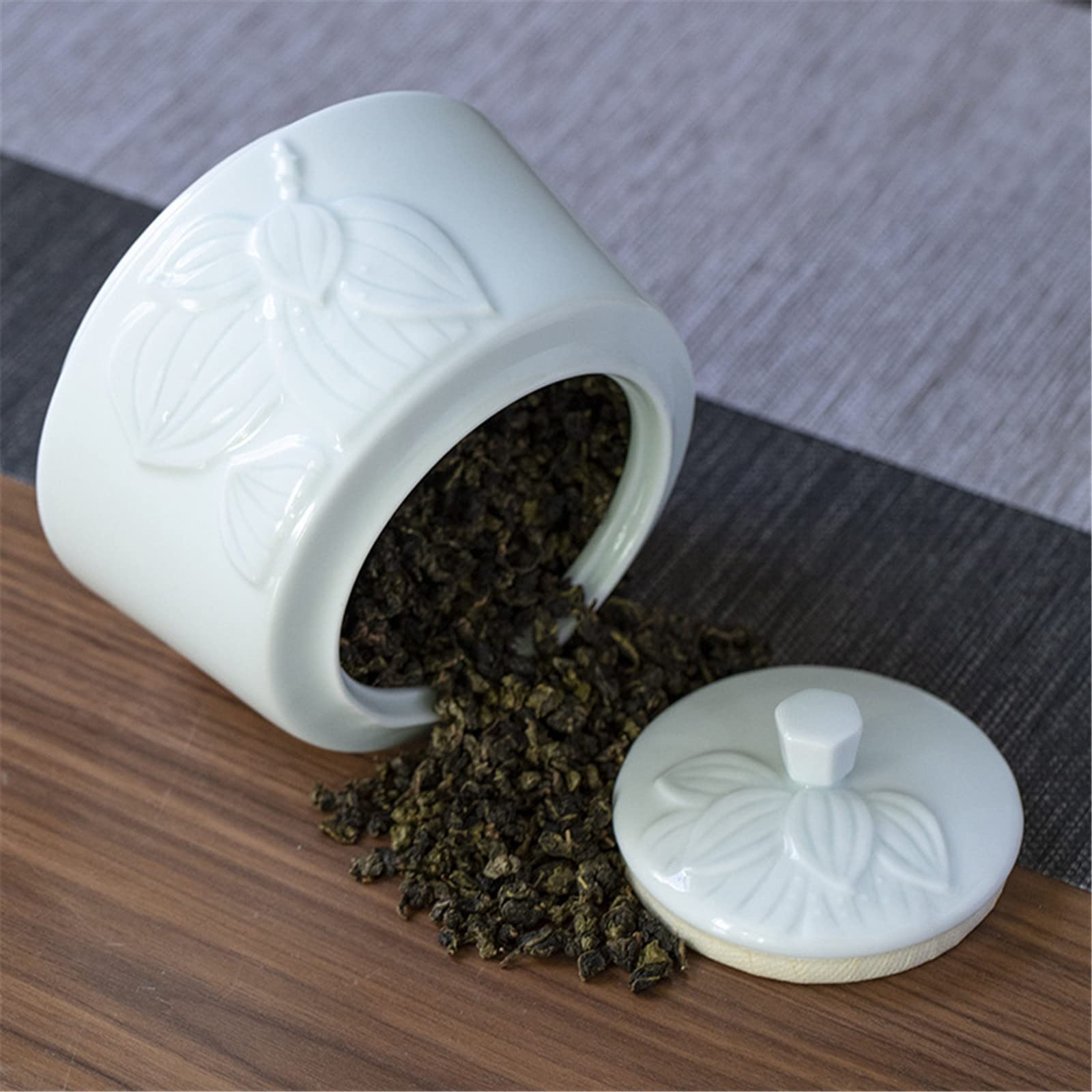Herbata Puszka Herbata Puszki Ceramiczne Herbaty Liście Herbaty Uszczelnione Ceramiczne Puszki Pudełko Zielony Pu'er Herbata Słoik Do Przechowywania，