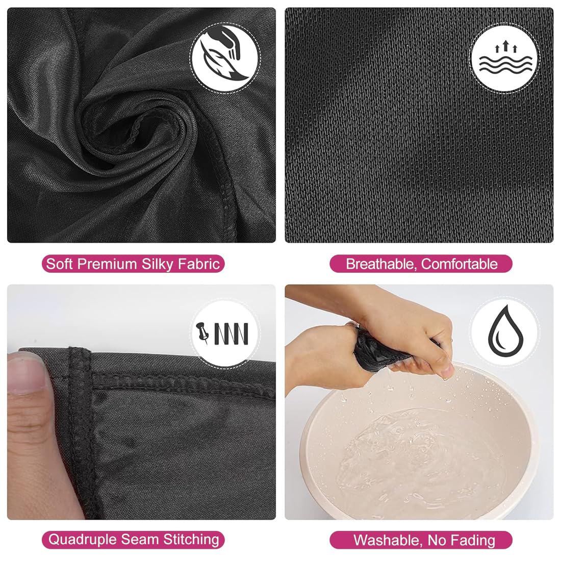 KSJEHW 5 Pezzi Cuffie Da Nuoto In Silicone – Antiscivolo, Adatte A Capelli Lunghi E Corti, Proteggono Orecchie E Capelli Dal Cloro