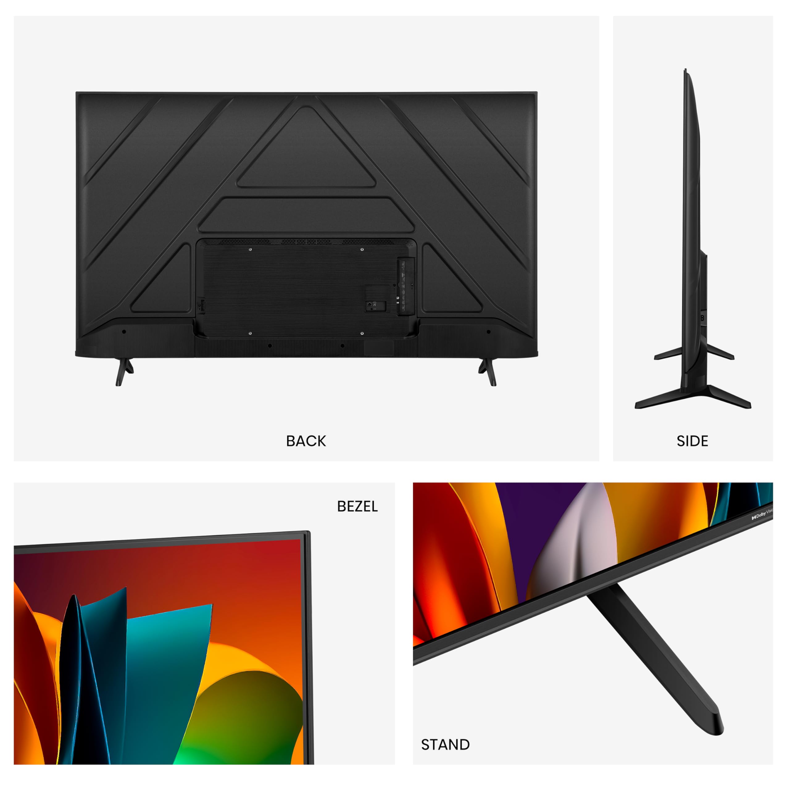 Hisense TV 55" 4K Ultra HD 55A6N, Smart TV VIDAA U7, Dolby Vision, HDR 10+, DTS Virtual:X, Game Mode, Alexa Built-in, VIDAA Voice, Tuner DVB-T2/S2 HEVC 10, lativù 4K, 55'', 2024 LED