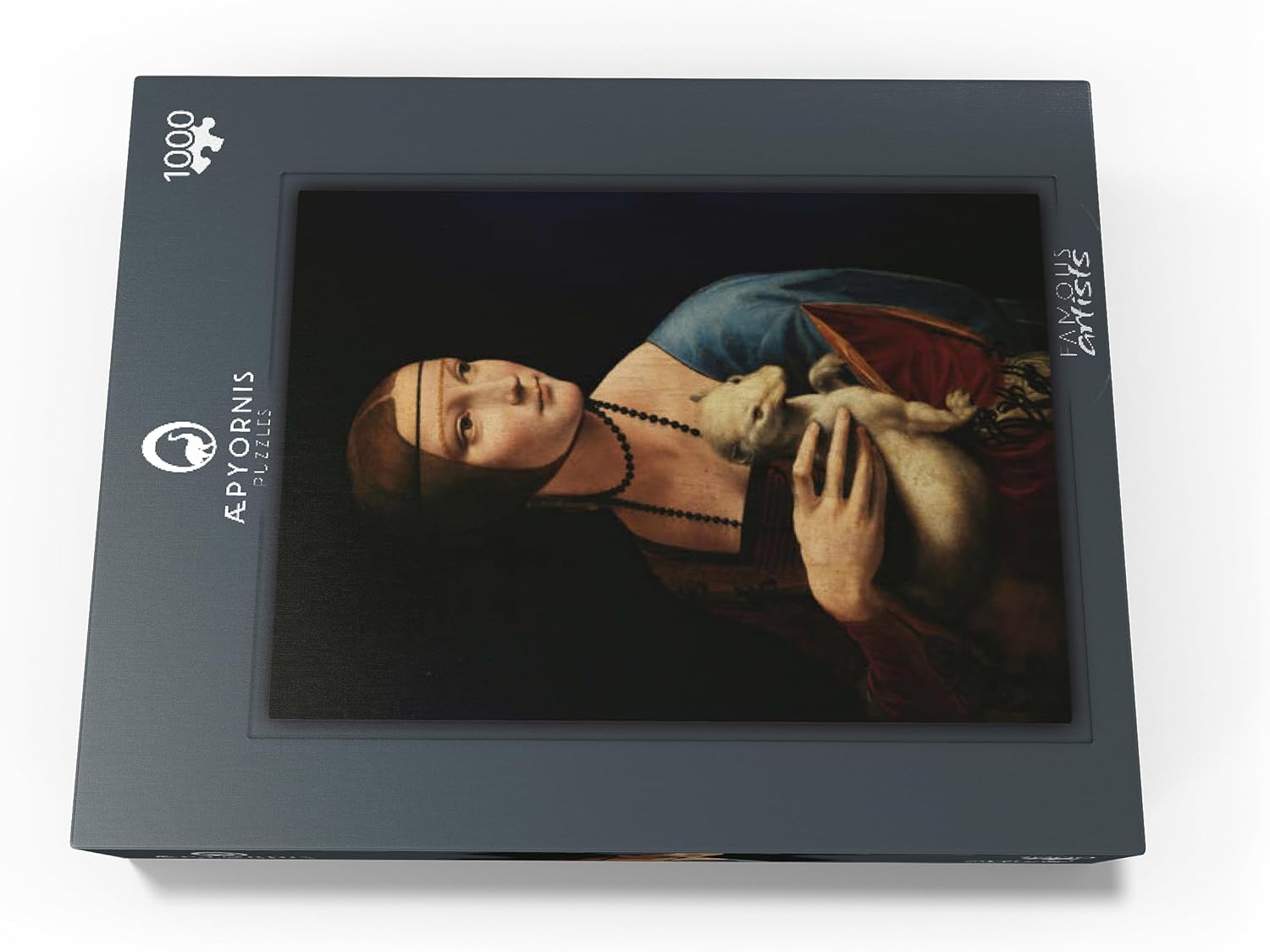MyPuzzle Lady with The Ermine By Leonardo Da Vinci - Premium 1000 Piece Jigsaw Puzzle for Adults