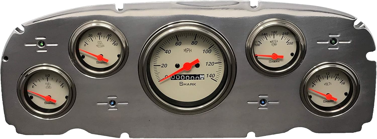 Compatible with 1959 Ford Car 5 Gauge Dash Cluster Panel Set Mechanical