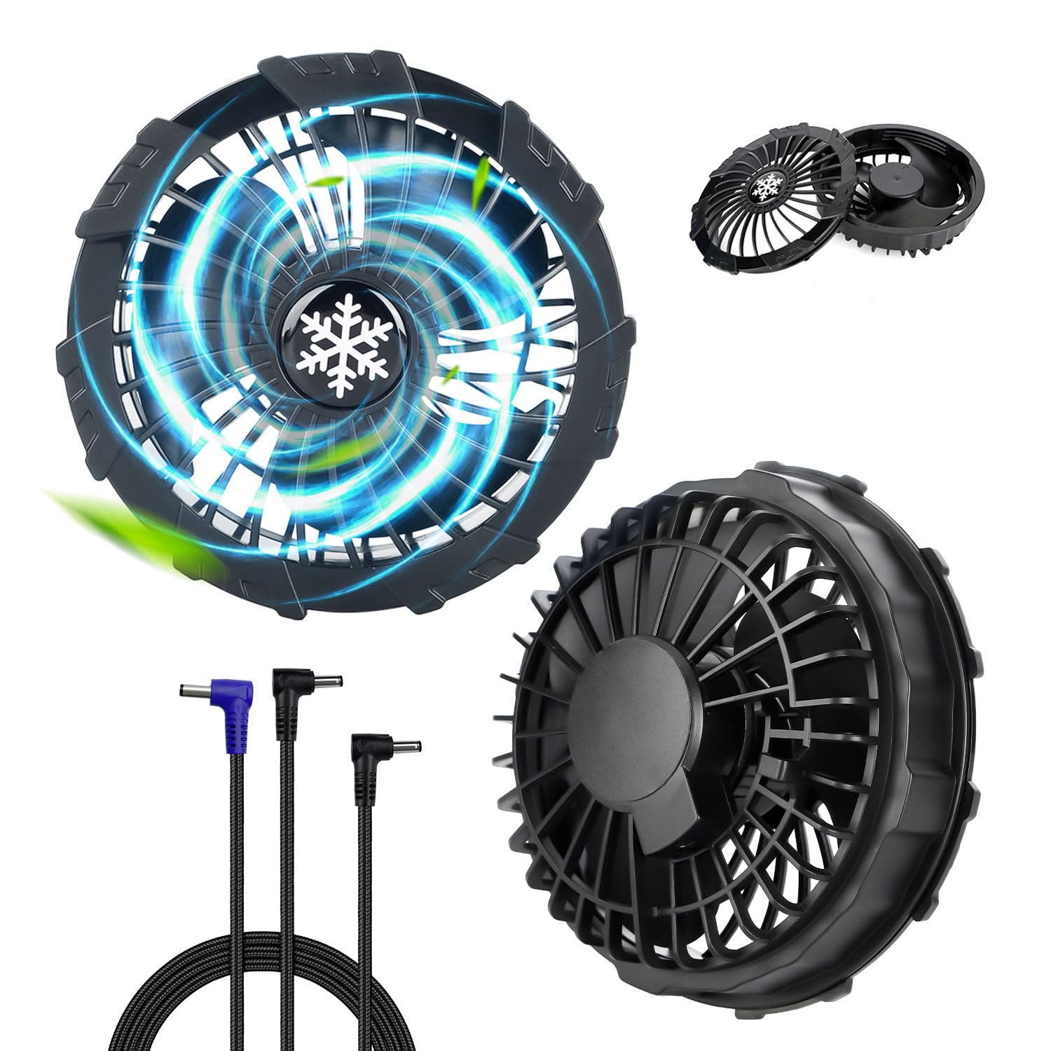 Amazon.co.jp: Sumwind 空調作業服 ファン 21V高電圧 3枚羽根 超大風量