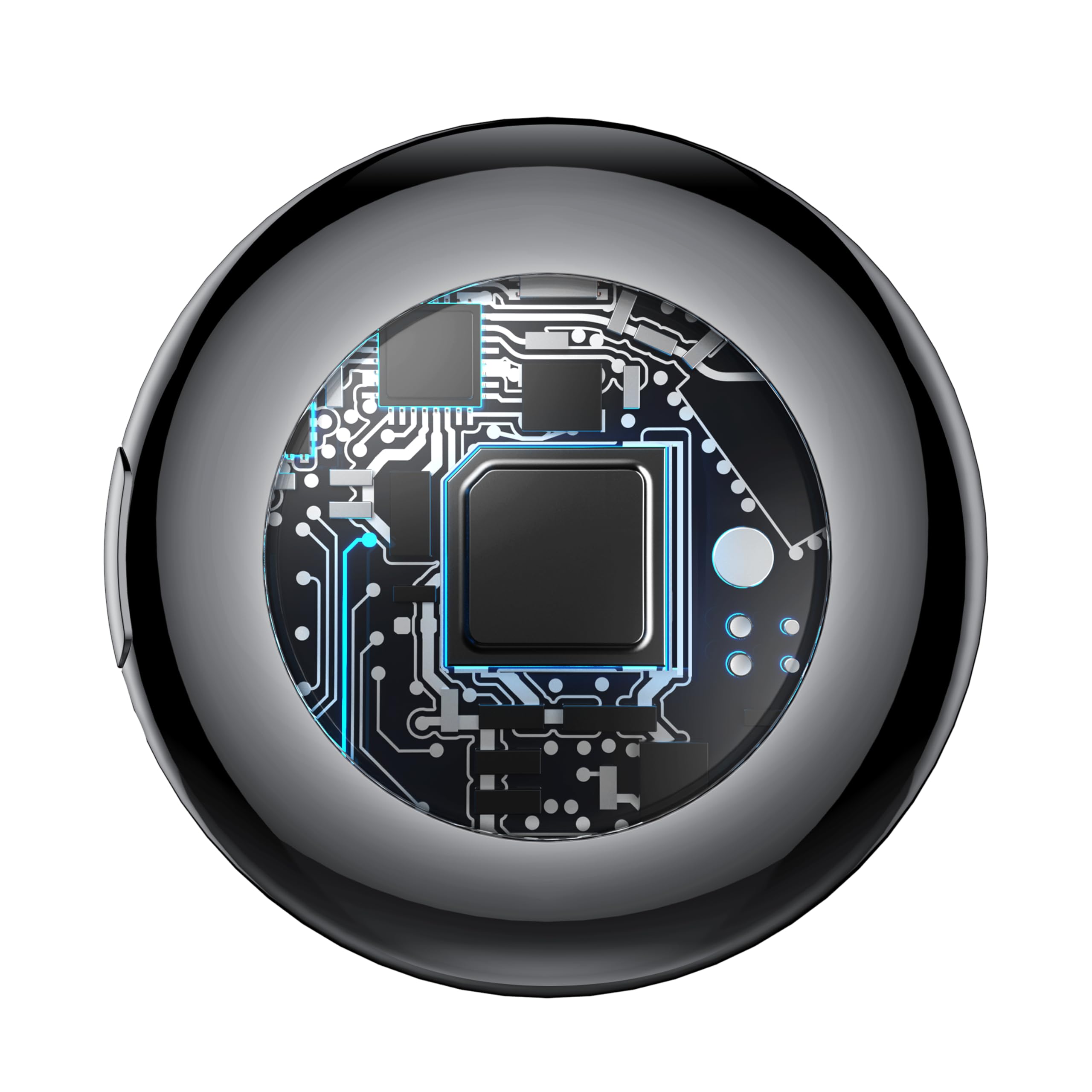 Tukio Air Tracker Tags 4 Pezzi, Smart Finder Localizzatore Supporto solo iOS, Batteria Sostituibile, Smart Tracker Localizzatore per Chiavi/Portafoglio/Bagagli/Valigie, Bluetooth Trova oggetti Nero