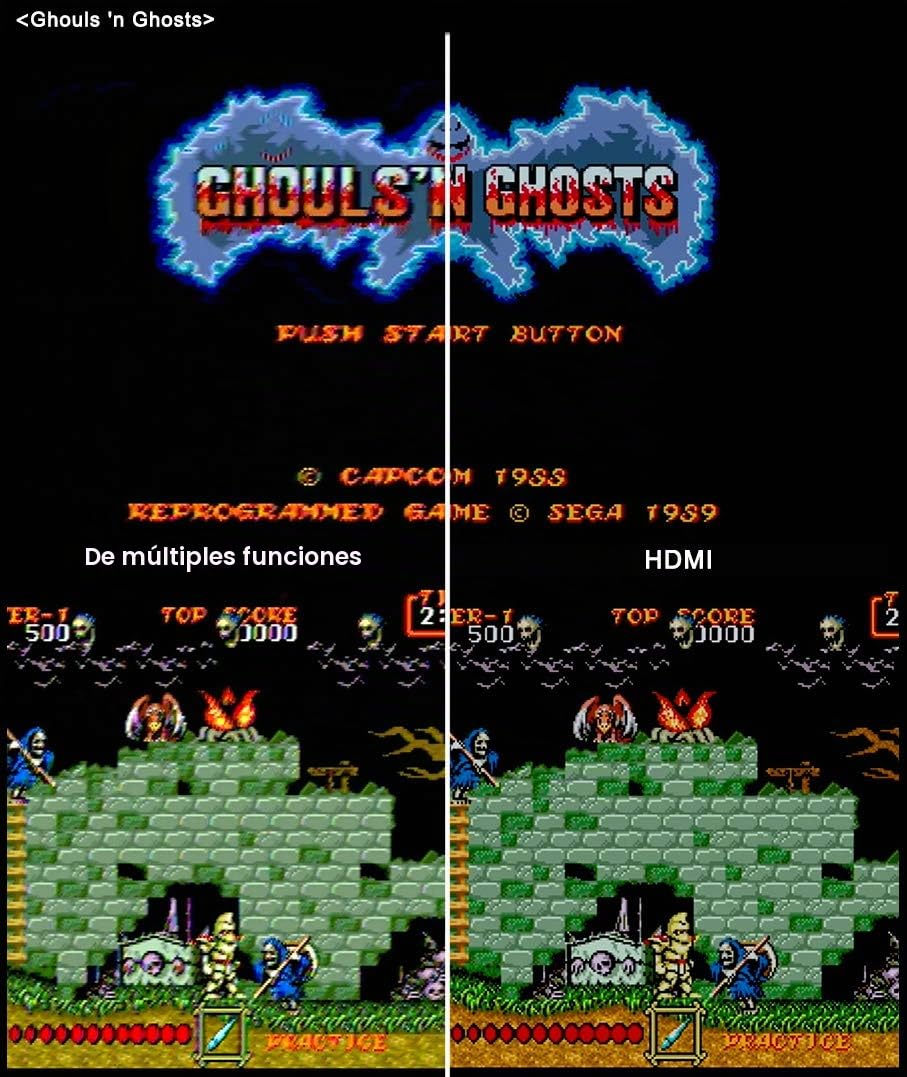 LevelHike Cable HDMI para Sega Genesis Modelo 1/2/3, Sega CD, Sega CDX, Sega 32X, Sega Nomad, consola original del sistema Sega Master
