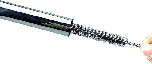 Miniatura 6 de Juego de cepillos de limpieza de tuberías de acero inoxidable, paquete variado de 8 piezas para piezas de automóvil, botellas, tubos, etc.