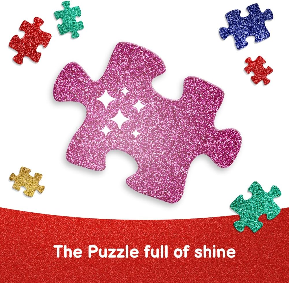 Trefl My Little Pony 100 Piece Jigsaw Puzzle Glitter Shiny Ponies 16"x11" Print, DIY Puzzle, Creative Fun, Classic Jigsaw for Adults and Children from 5 Years Old