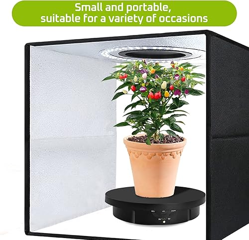 Miniatura 6 de JAYEGT Soporte de exhibición giratorio motorizado 3 en 1 con cubierta de repuesto de 5.74/7.08/8.66 pulgadas, carga máxima de 22 libras, modelos 3D