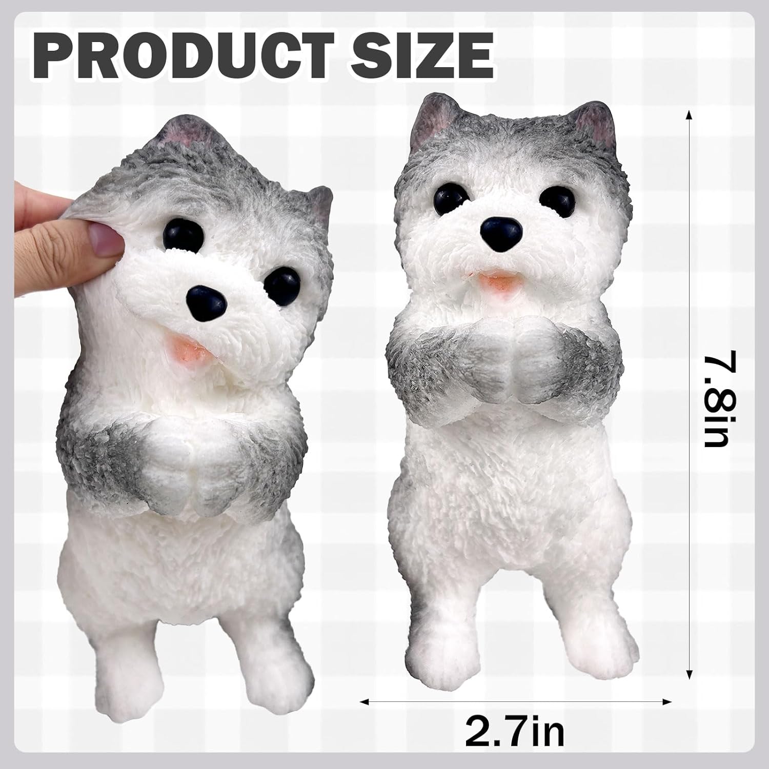 Hand Painted Dog Squishy Toys,Big Cute Ultra Soft Squeeze Fidget Toys for Stress Relief ,Kawaii Squishies Sticky Animal Toys for Adults Kids,Decompression Sensory Balls Toys for Autism - Image 3