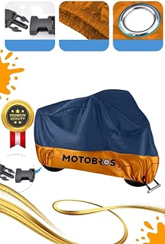 Motobros Motosiklet Koruma Brandas , Su Ge irmez, Toz Ge irmez, 3 Tekerlekli Elektrikli Motorlar  in, Lacivert-Turuncu
