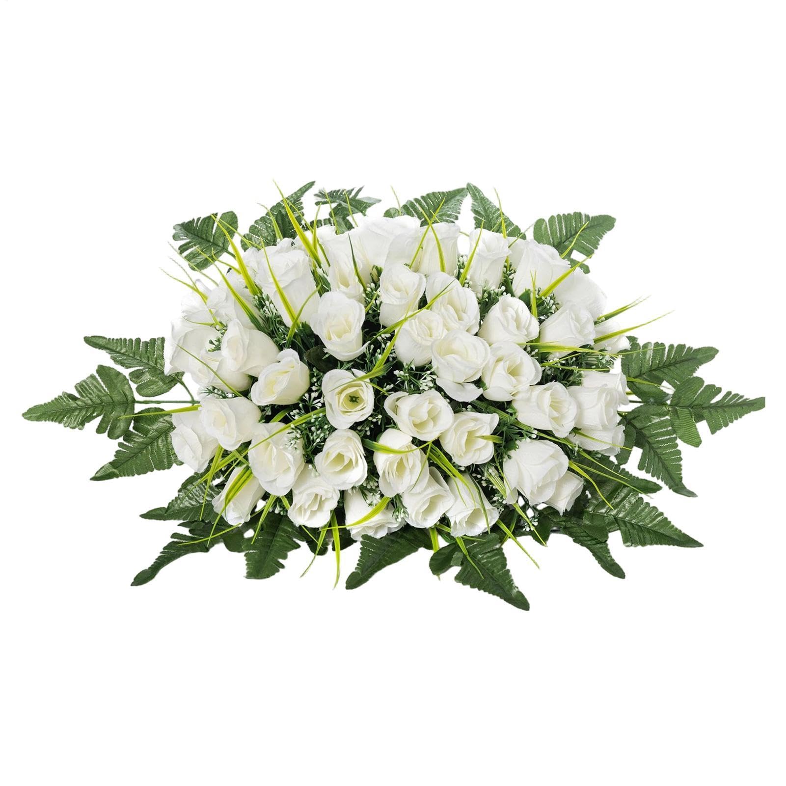 Selle De Fleurs Artificielles Pour Cimetière Imperméable et Réaliste